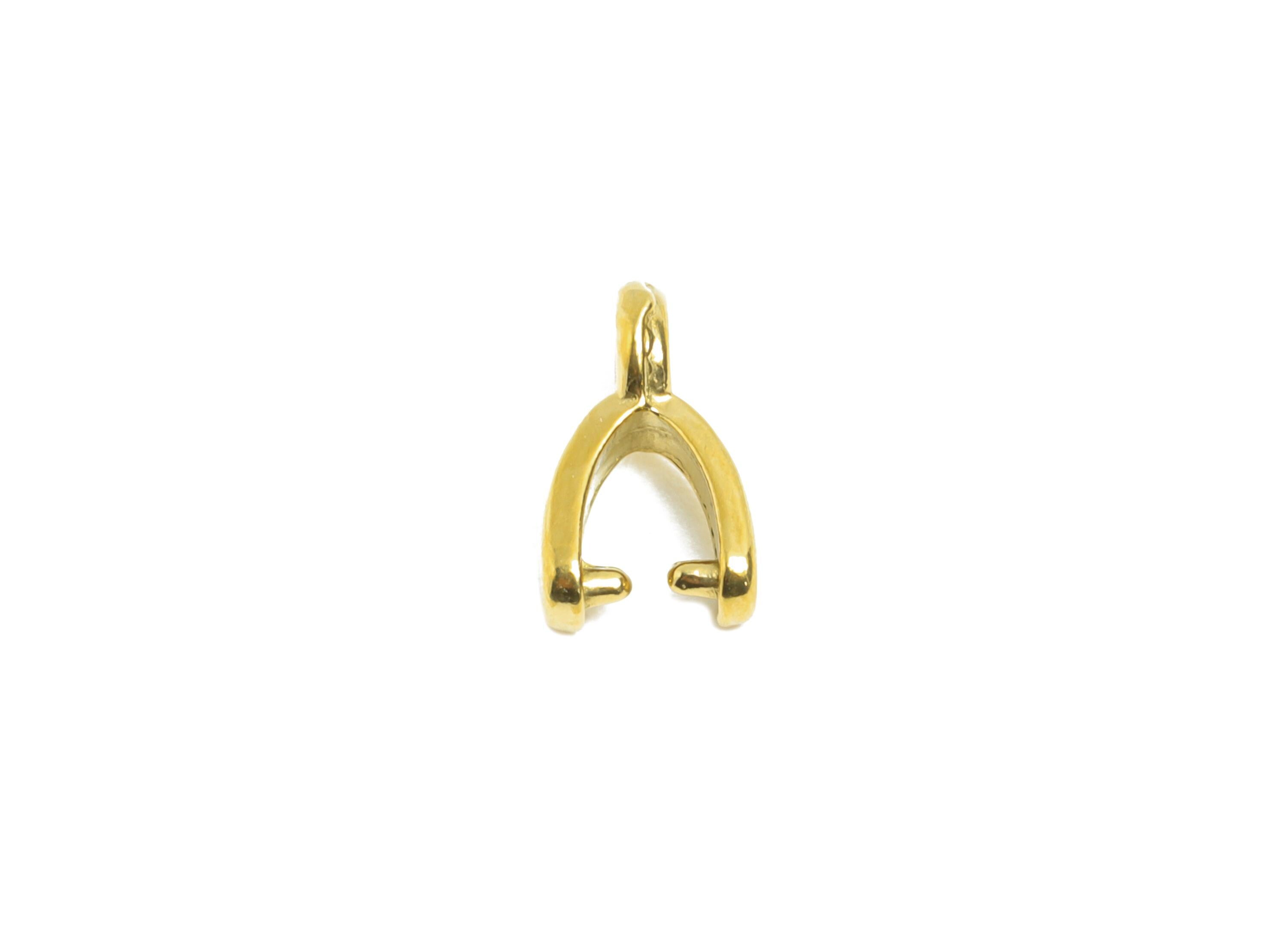 Steel Necklace Connection Buckle - Buckle Clasp - Universal Necklace Pendant Buckle - Steel Melon Seed - 18K Vacuum Plated - 8x5x2mm-SS2258G - DOMEDBAZAAR