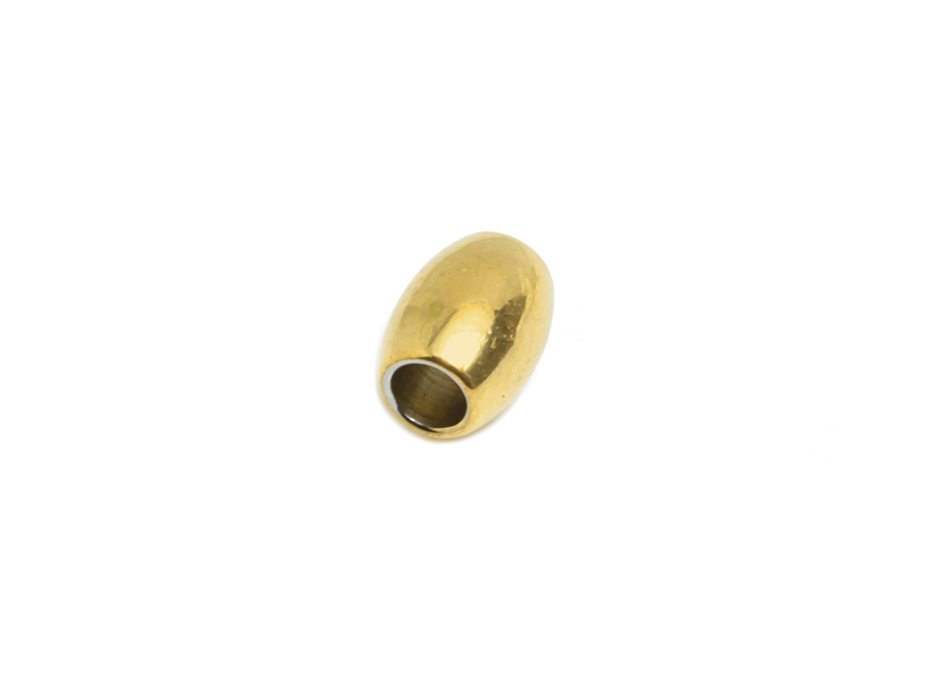 1.5mm Stainless Steel Tube Bead - Steel Small Spacer Bead - Tiny Metal Barrel Beads for Jewelry Making - 18k Vacuum Plating - 3x2x2mm-SS2364 - DOMEDBAZAAR