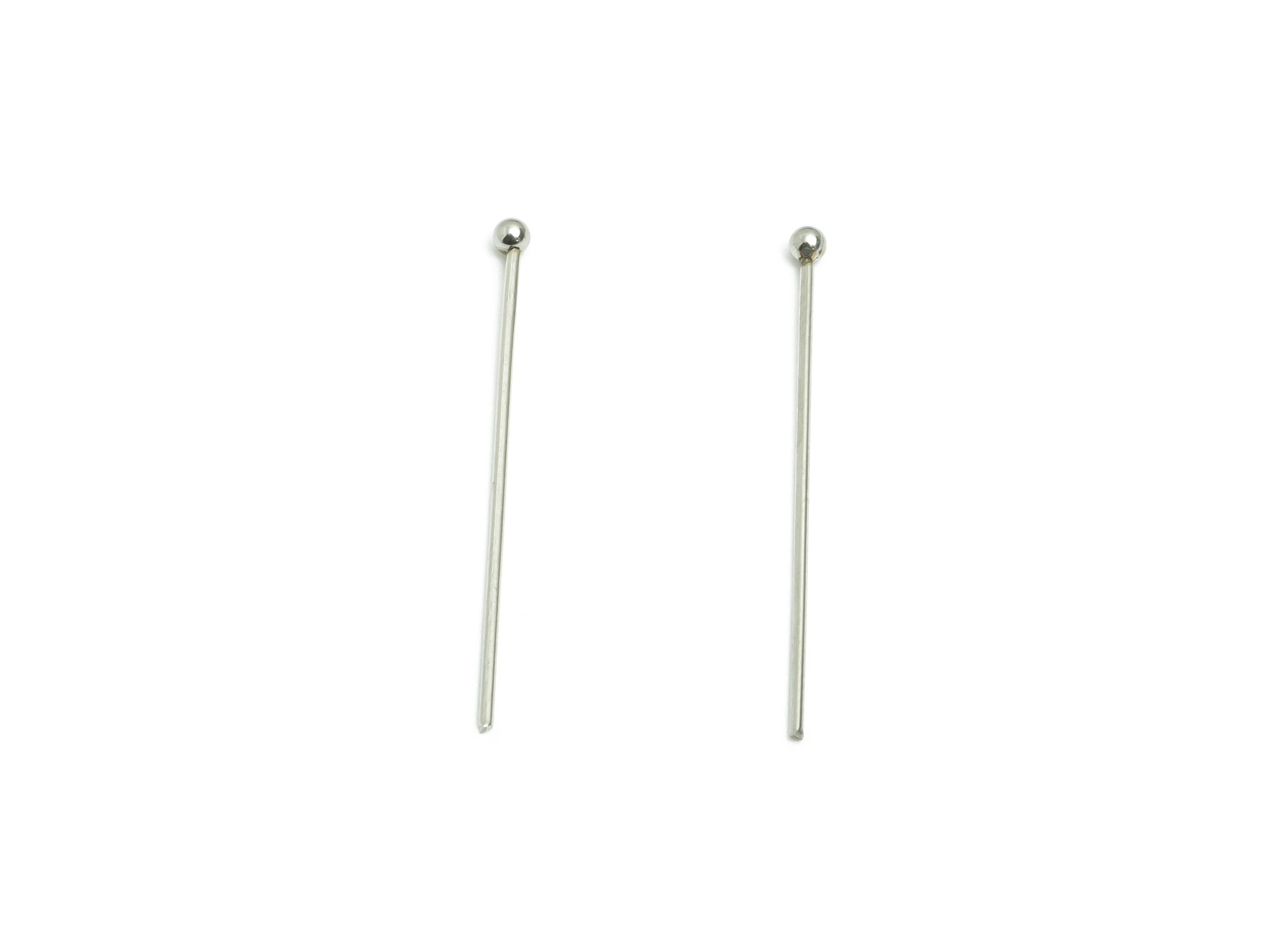 0.7*30mm Steel Ball Head Pin - Beading Wire for Jewelry - Ball Head Pins for Jewelry Making - Crafting Headpins for Beaded Jewelry-SS2132-30