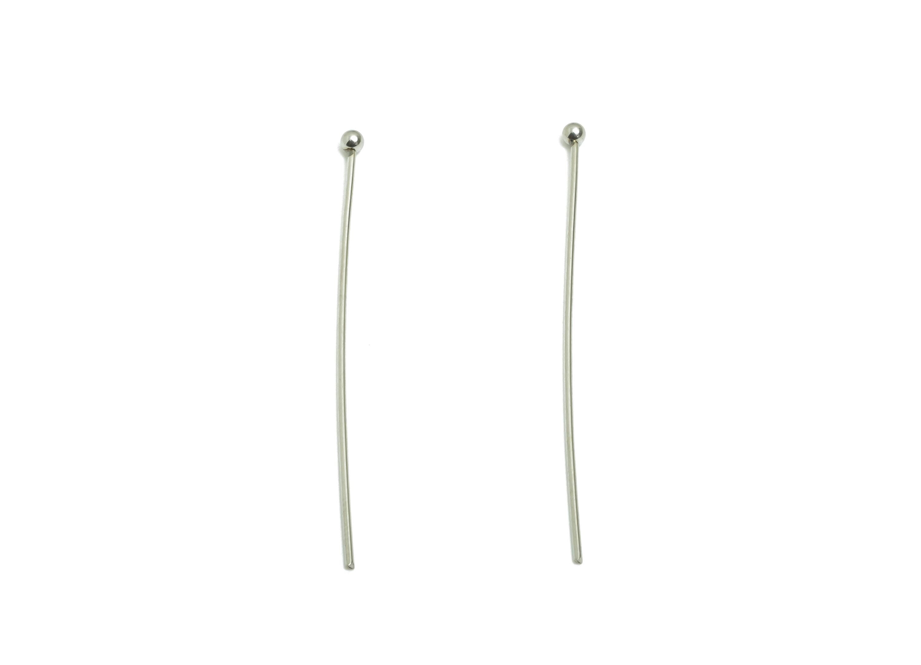 0.7*40mm Steel Ball Head Pin - Beading Wire for Jewelry - Ball Head Pins for Jewelry Making - Crafting Headpins for Beaded Jewelry-SS2132-40