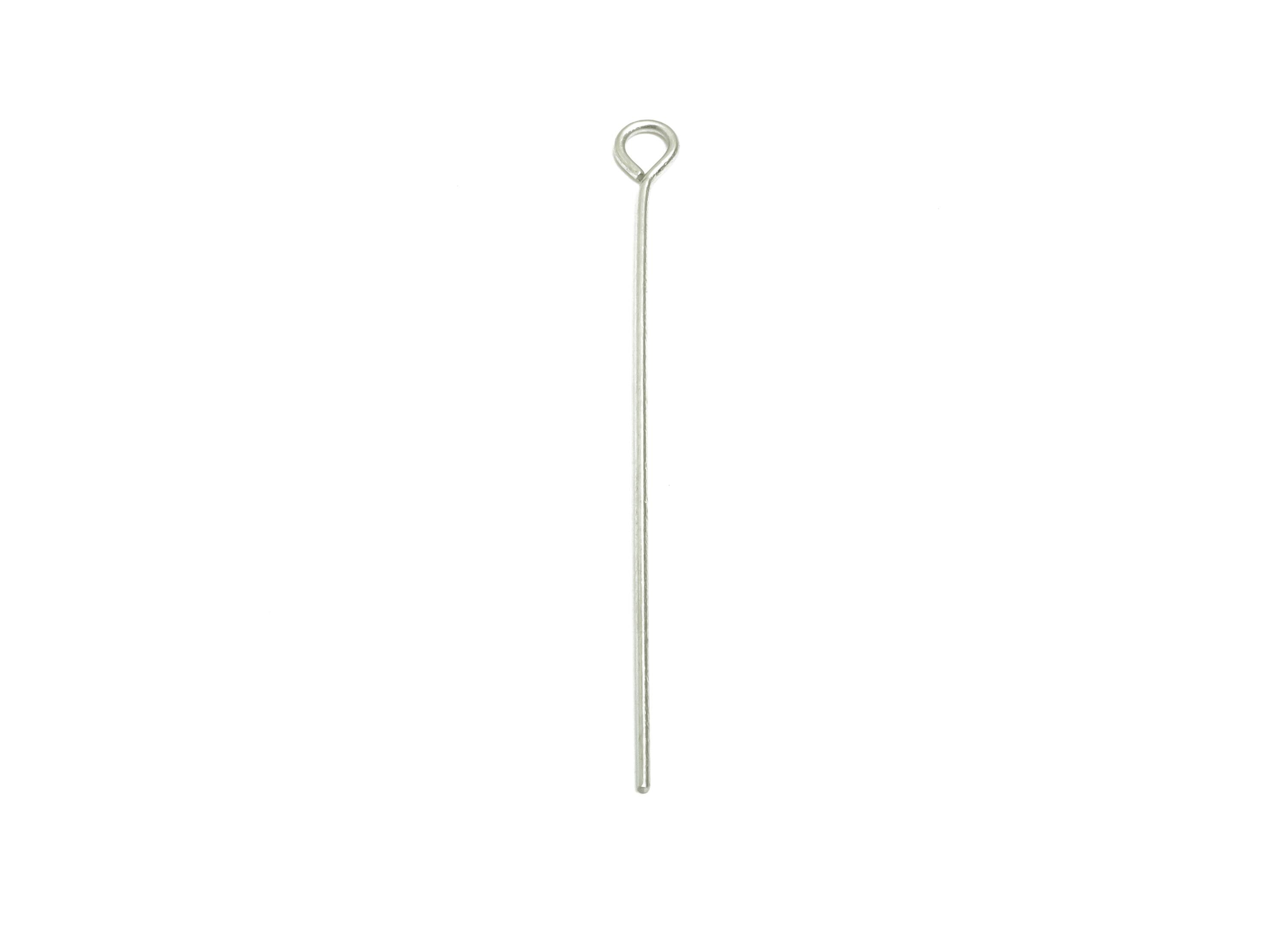 0.7*40mm Steel Eye Pin - Beading Eye Pins for Jewelry - Bulk Eye Pins for Beading Jewelry - Crafting Headpins for Beaded Jewelry - SS2131-40