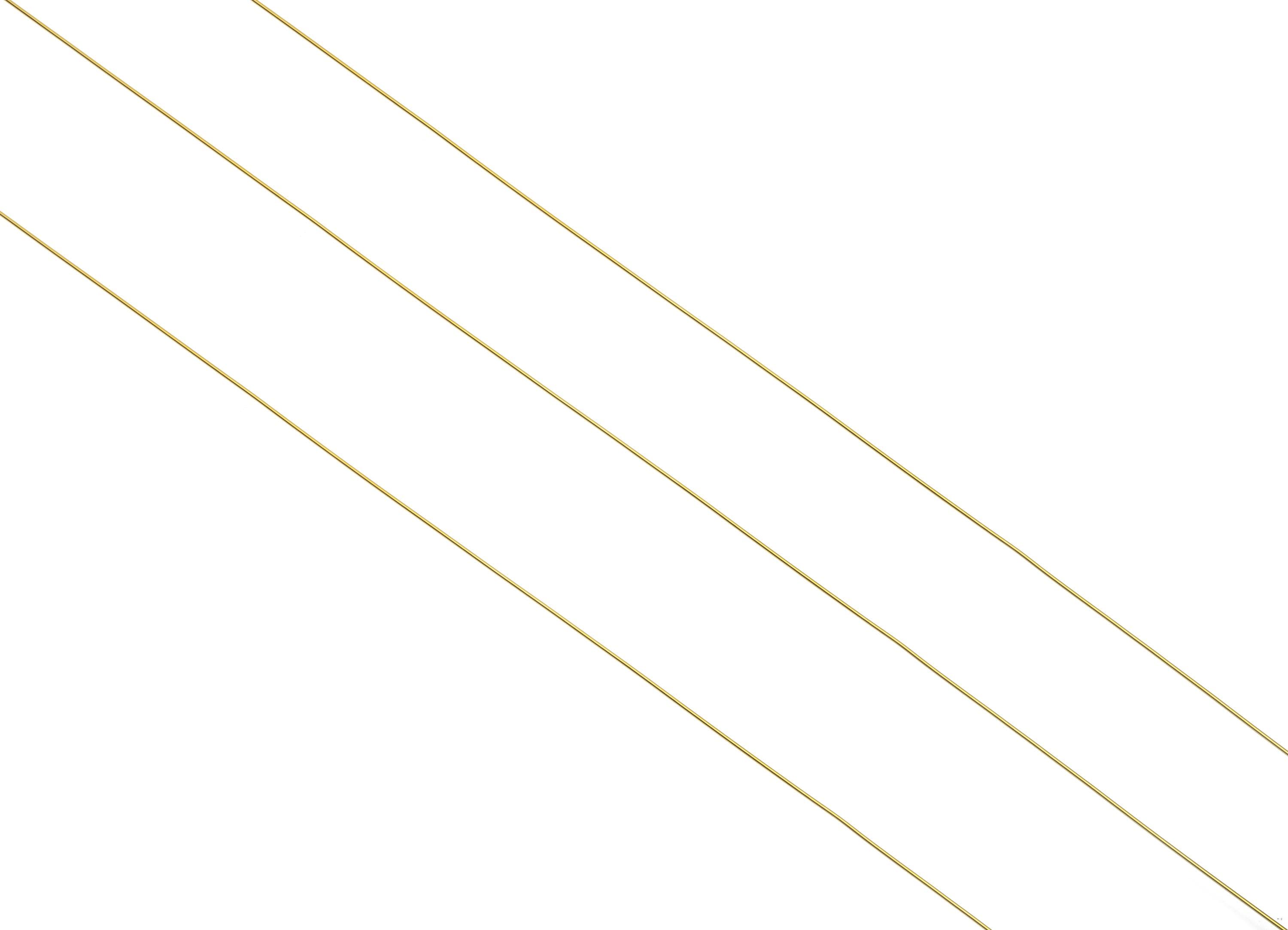 0.3mm/2m/Bag Steel Wire - Steel Beading Wire for Handmade Jewelry - Metal Craft Wire for Jewelry - 18K Real Vacuum Plating - SS2209-3G