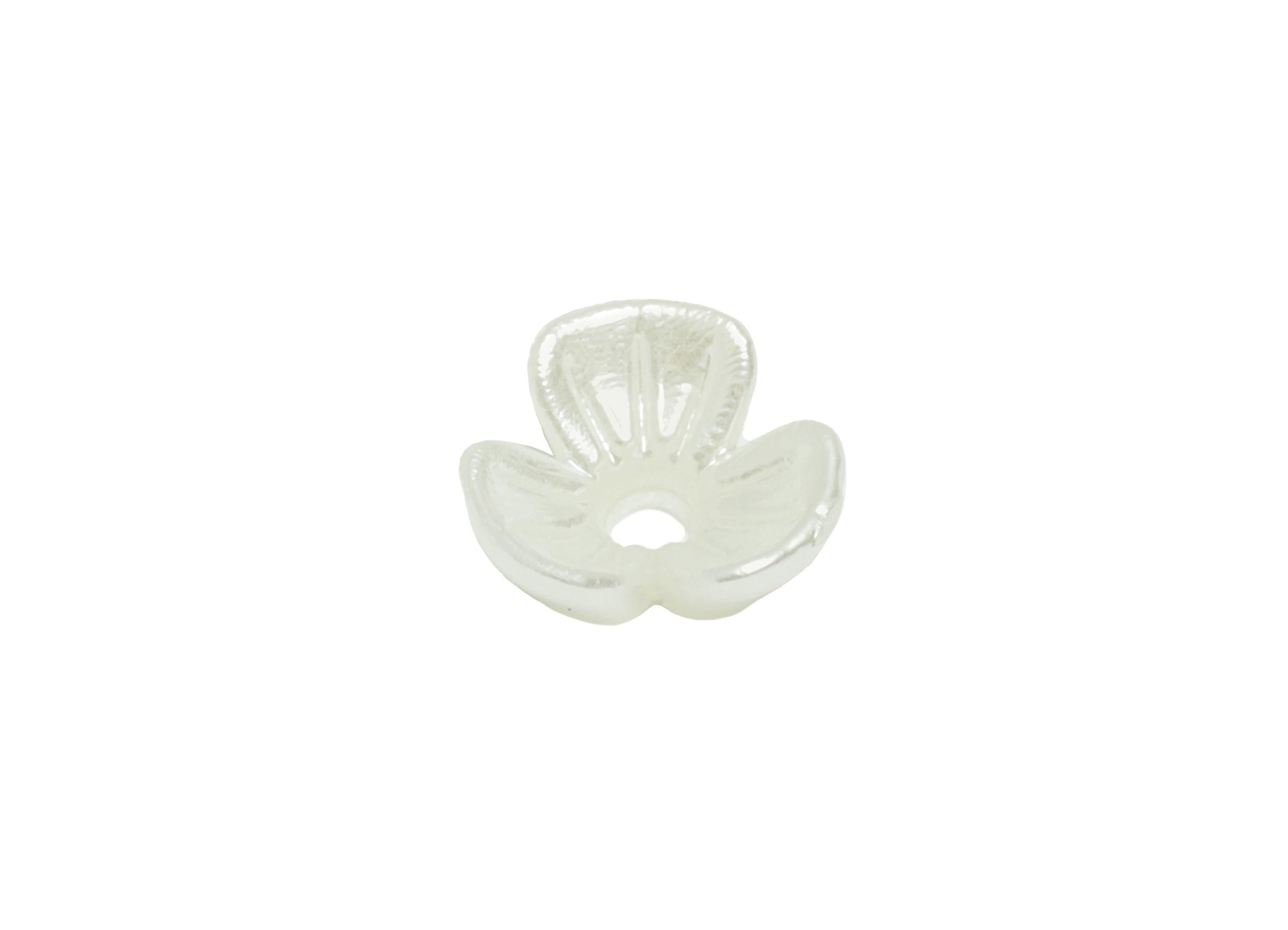 ABS Imitation Pearl Flower Spacers - Bead Spacers for Beading & Crafting - Flower Spacer Beads - For Bracelet Making - 6x6x2.7mm - NS3103