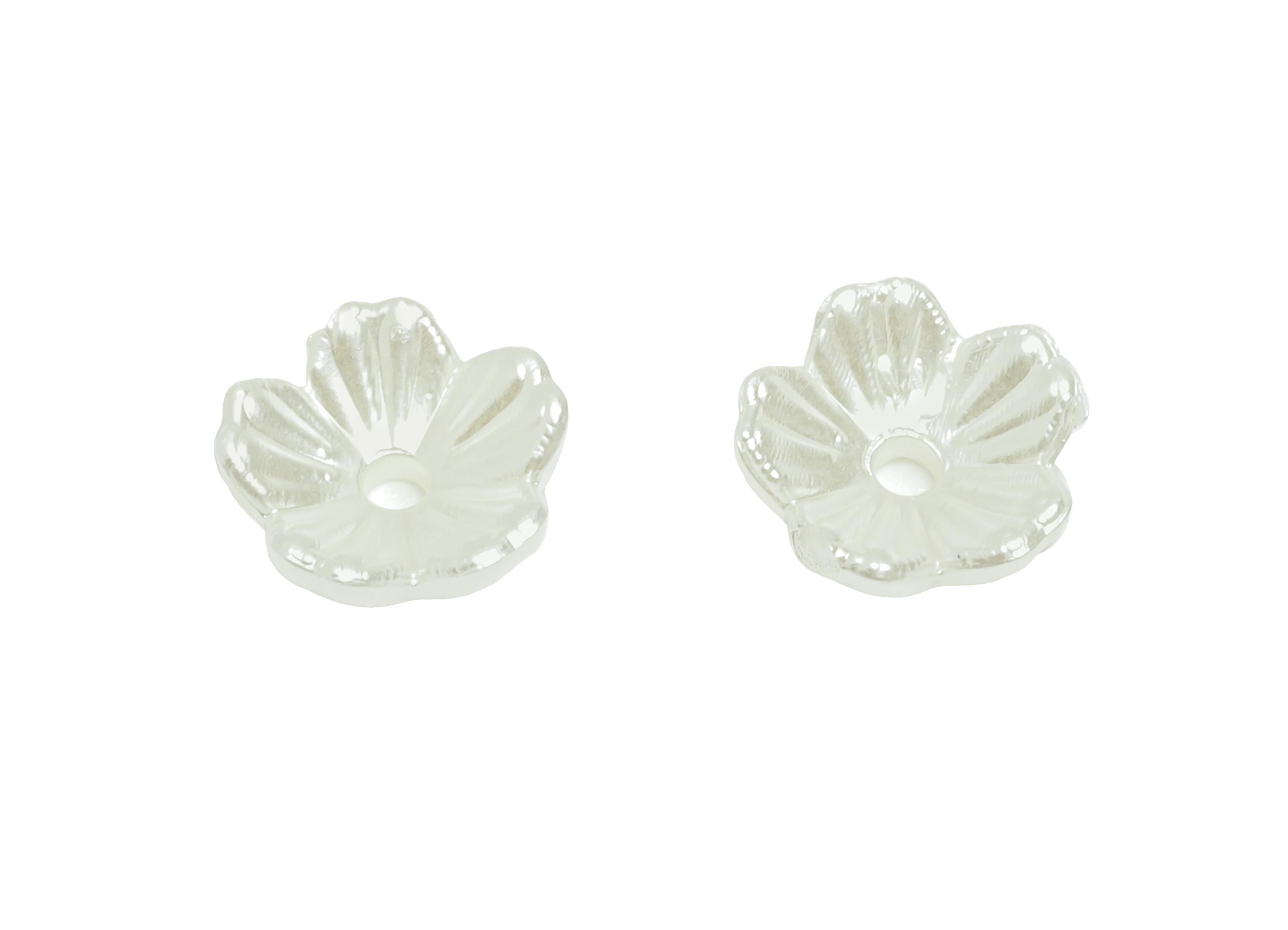 ABS Imitation Pearl Flower Spacers - Bead Spacers for Beading & Crafting - Flower Spacer Bead - For Bracelet Making - 7.9x7.8x2.9mm - NS3104