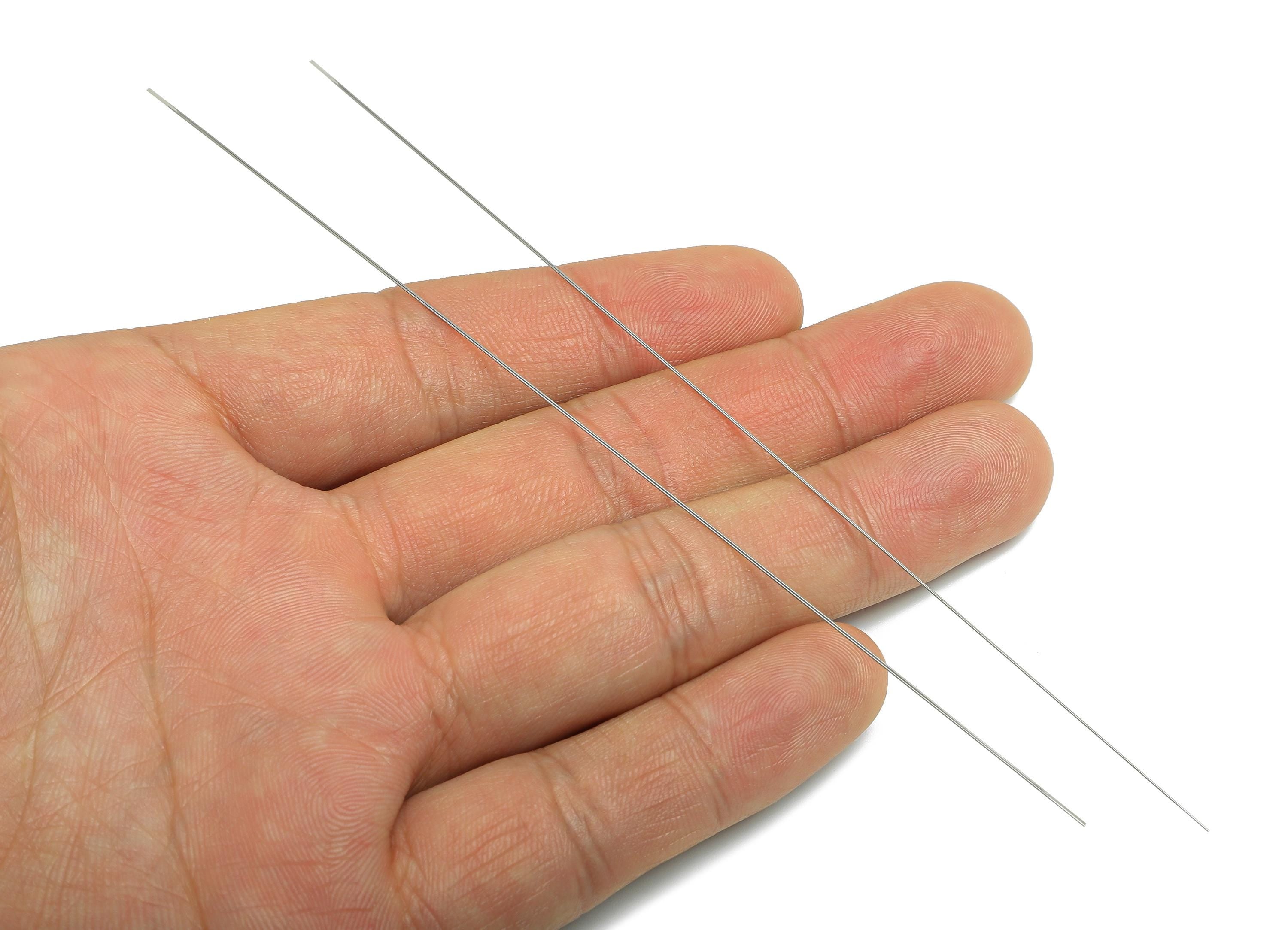 13.9cm Long Beading Needle - Steel Sewing Needle - Straight Stick Needle - Beading Pin for Jewelry - DIY Making for Beaded Jewelry - SS2144 - DOMEDBAZAAR