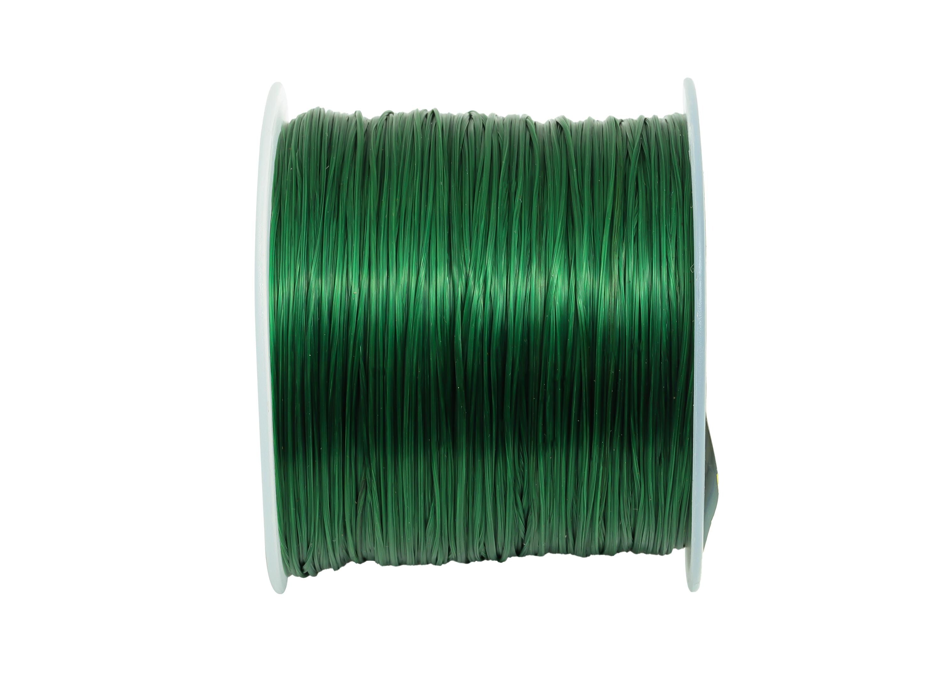 0.6mm Elastic Thread - Elastic Cord for Crafts 60m/Roll - Dark Green Beading Jewelry Making Elastic - Elastic Sewing and Craft Cord - TH1108
