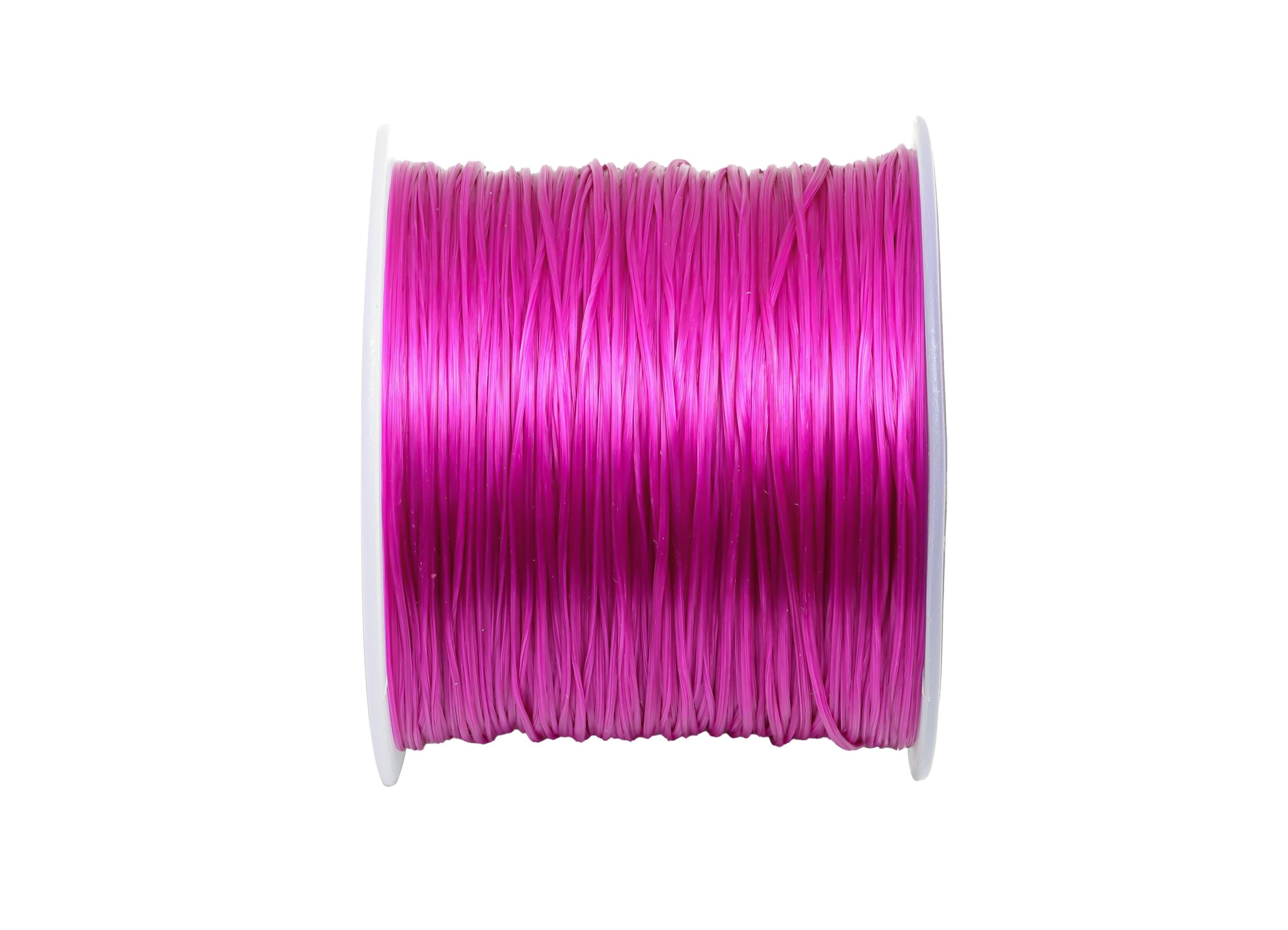 0.6mm Elastic Thread - Elastic Cord for Crafts 60m/Roll - Purple Beading and Jewelry Making Elastic - Elastic Sewing and Craft Cord - TH1112