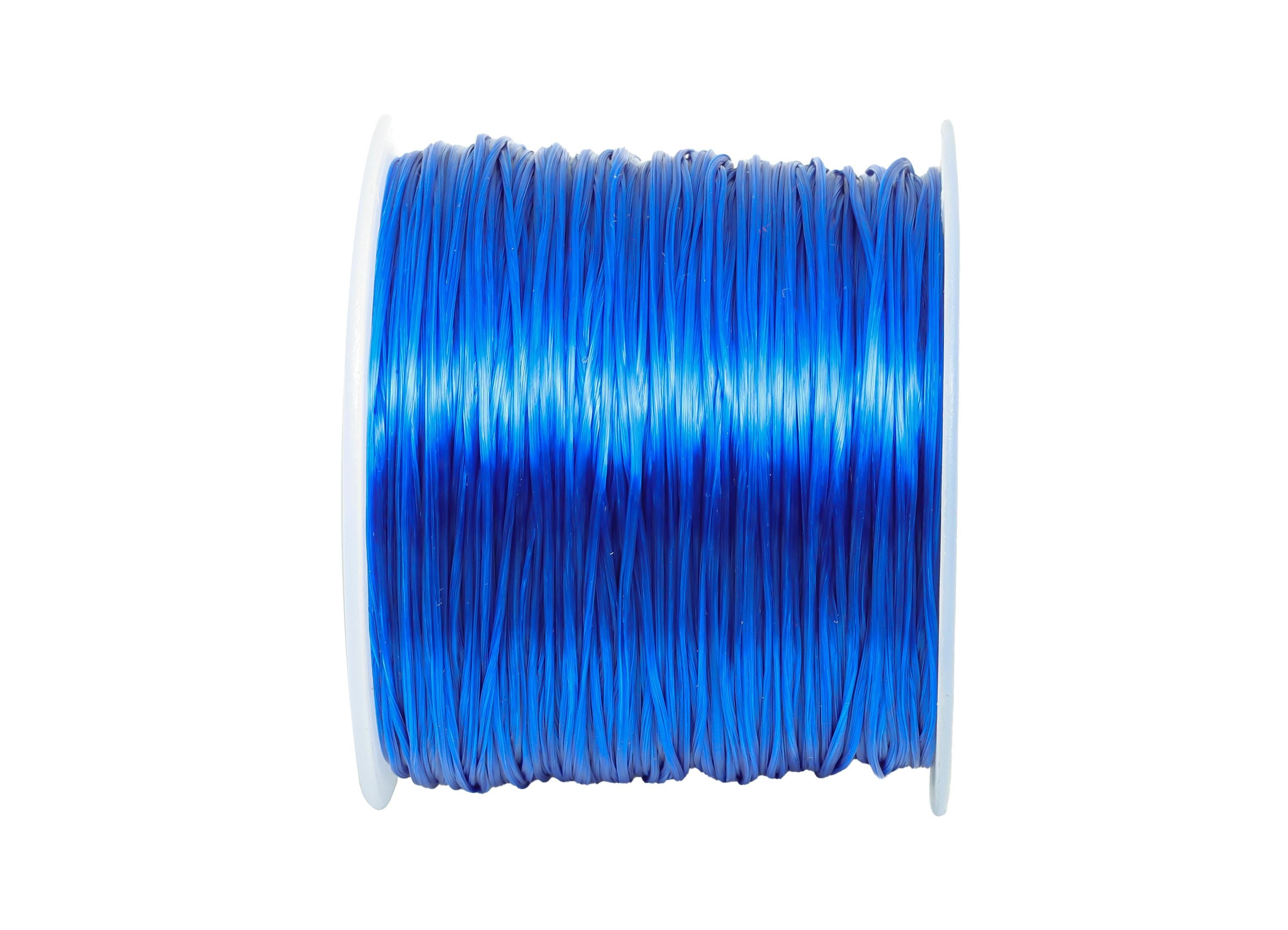 0.6mm Elastic Thread - Elastic Cord for Crafts 60m/Roll - Deep Blue Beading and Jewelry Making Elastic - Elastic Sewing Craft Cord - TH1121