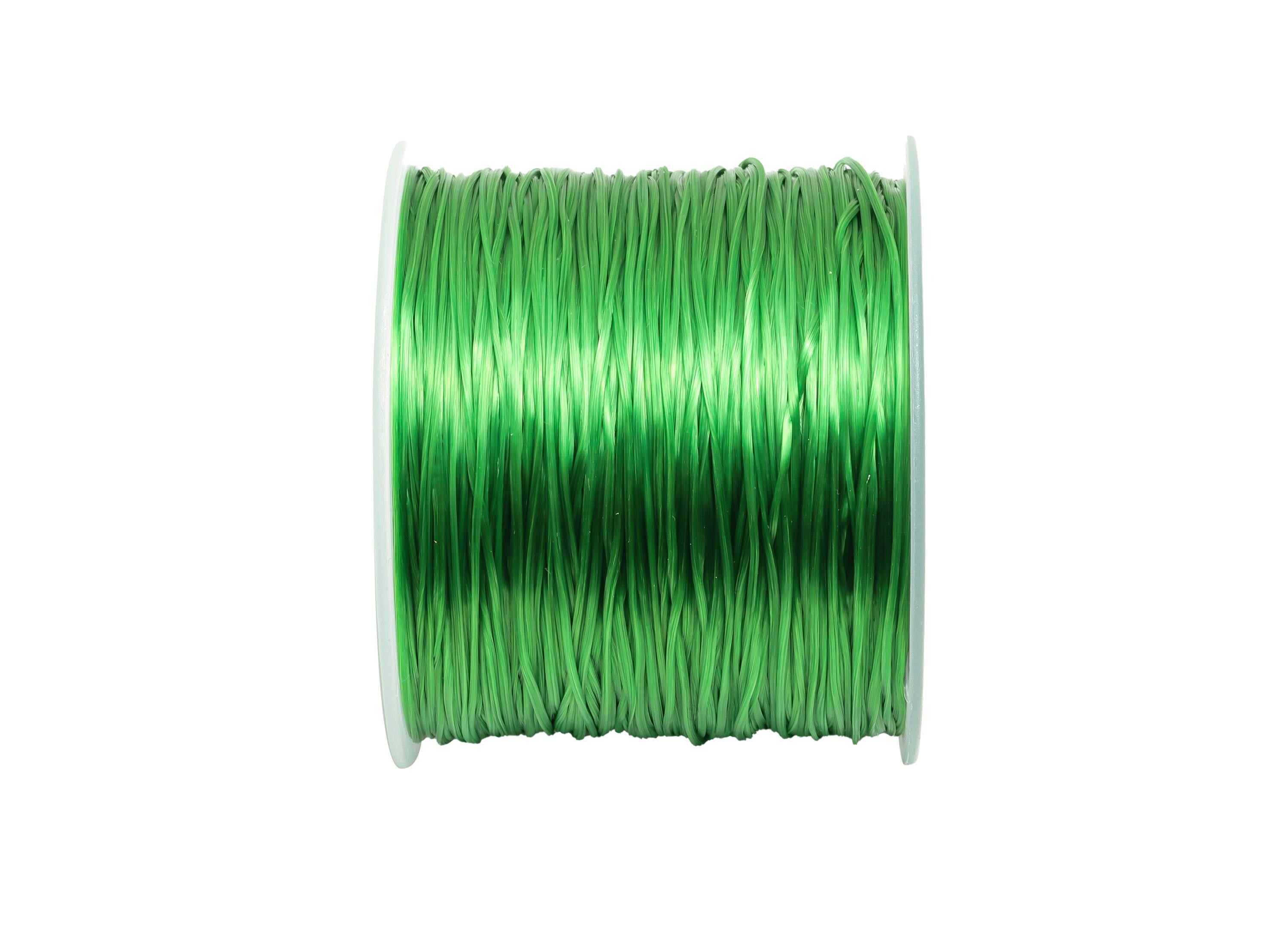 0.6mm Elastic Thread - Elastic Cord for Crafts 60m/Roll - Forest Green Beading and Jewelry Making Elastic - Elastic Sewing Craft Cord-TH1115