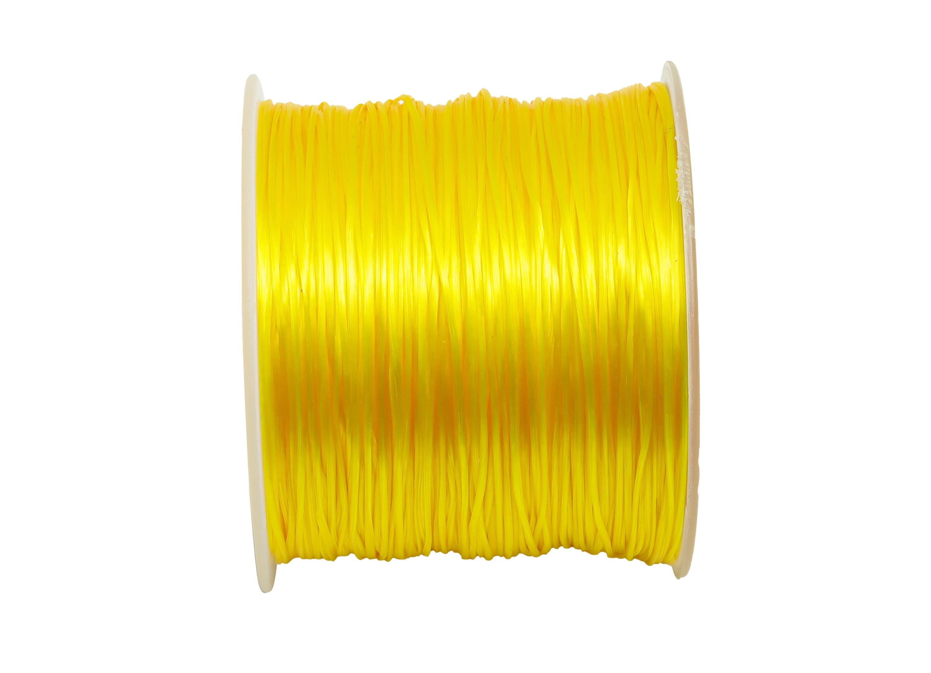 0.6mm Elastic Thread - Elastic Cord for Crafts 60m/Roll - Gold Beading and Jewelry Making Elastic - Elastic Sewing Craft Cord - TH1105