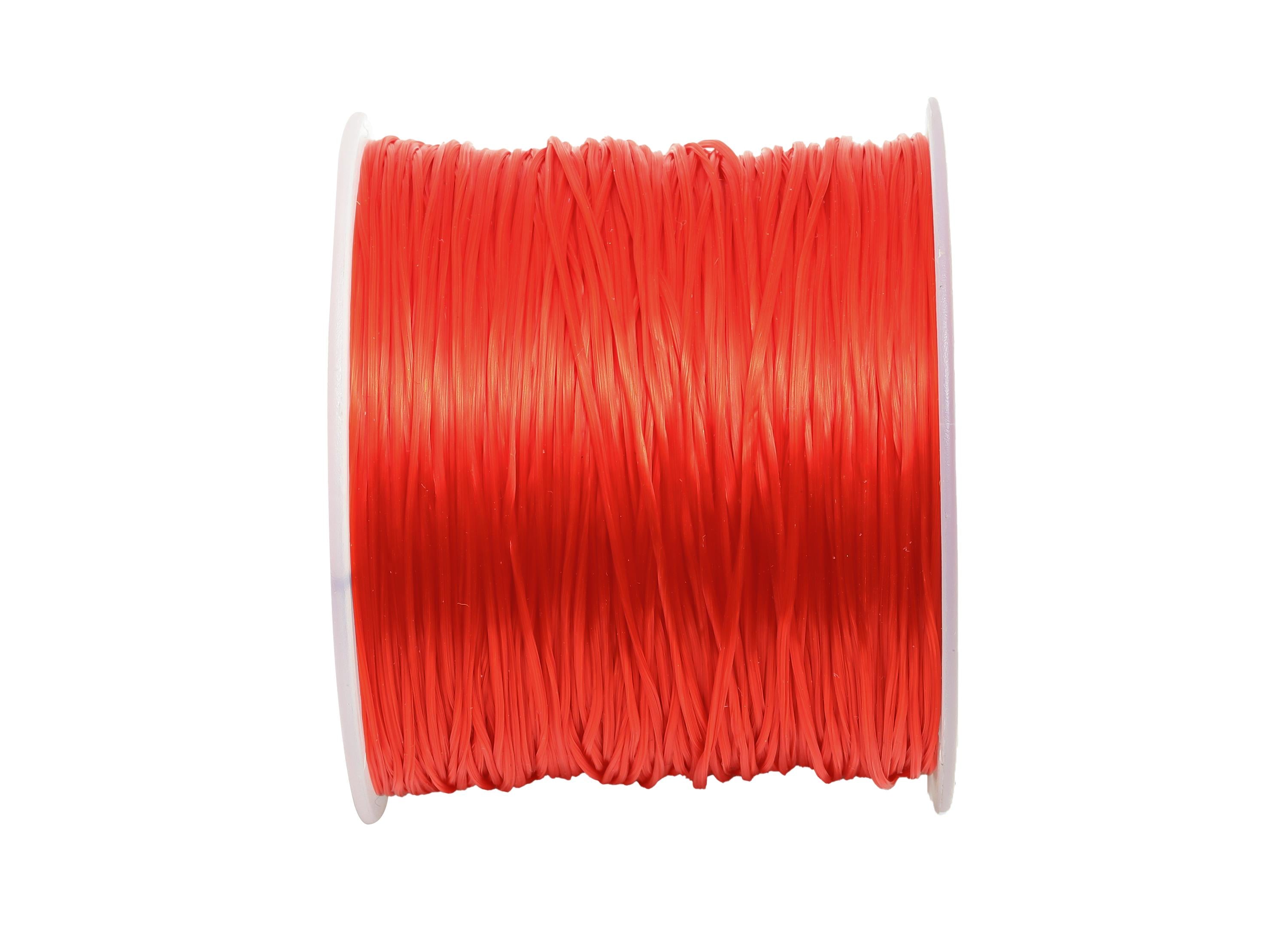 0.6mm Elastic Thread - Elastic Cord for Crafts 60m/Roll - Red Beading and Jewelry Making Elastic - Elastic Sewing Craft Cord - TH1107