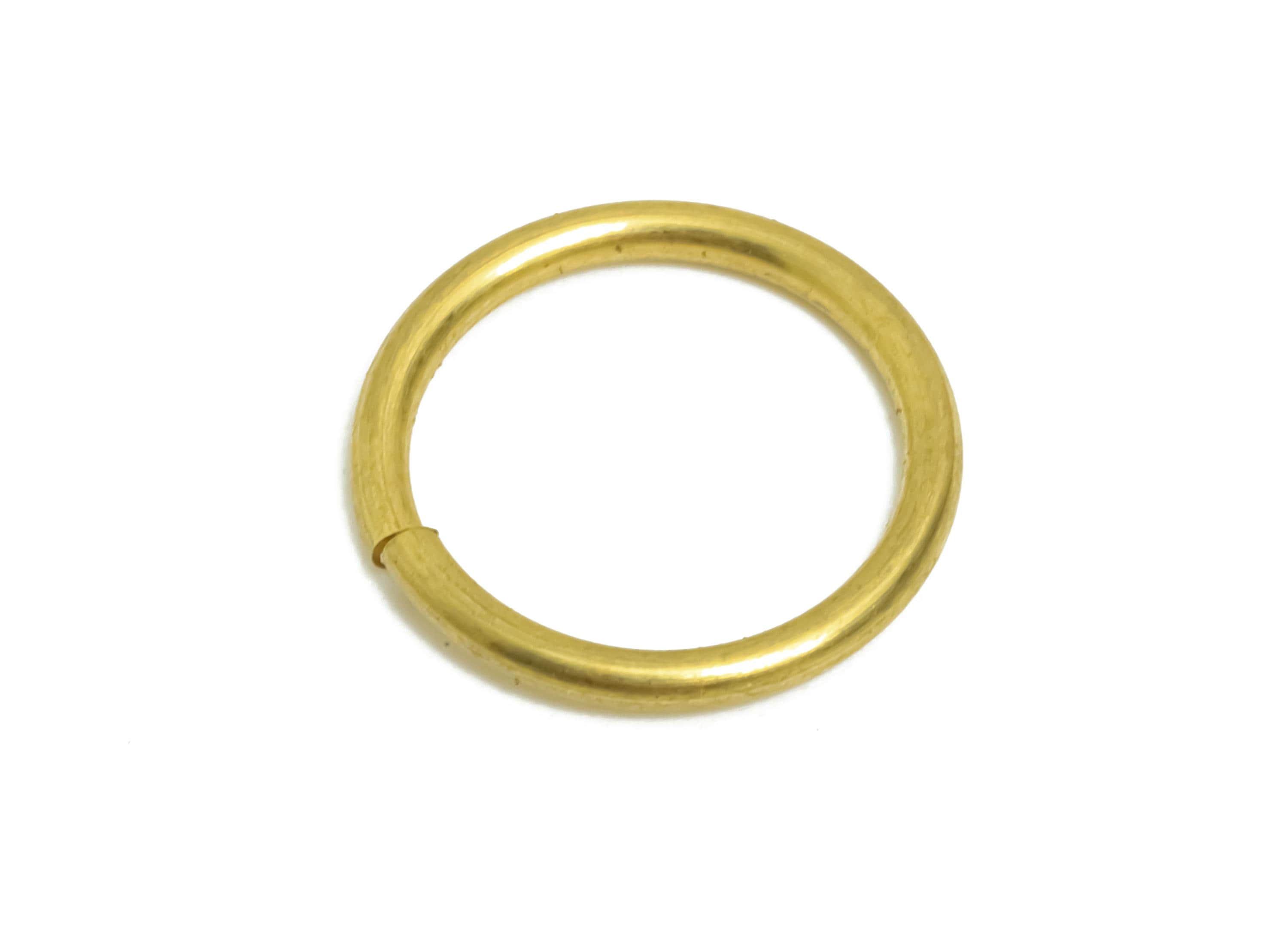 Brass Open Jump Rings - Jewelry Connector Rings - Raw Brass DIY Jewelry Making Supplies - Crafting and Beading Rings - 12x12x1.2mm - PP11392