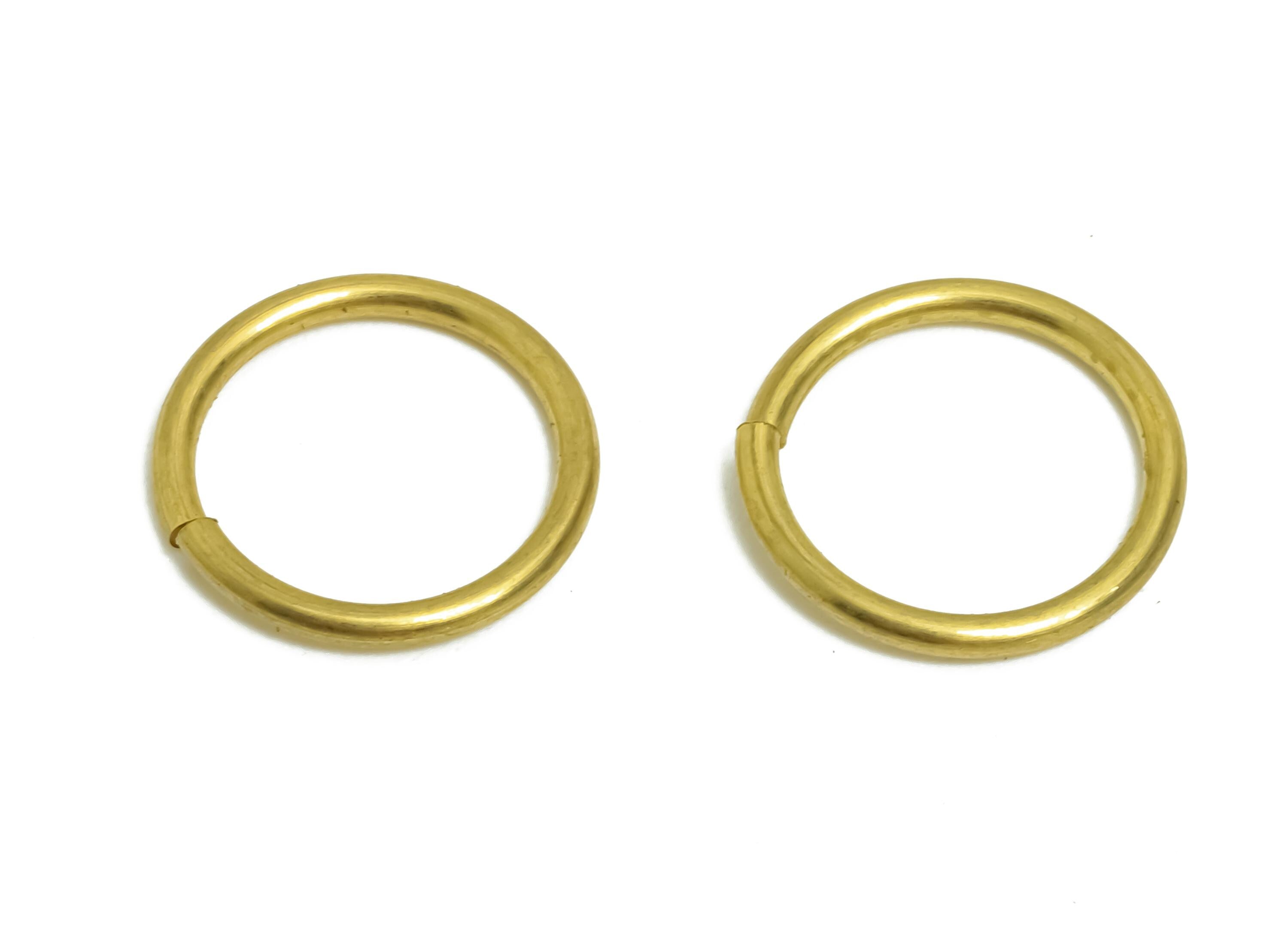 Brass Open Jump Rings - Jewelry Connector Rings - Raw Brass DIY Jewelry Making Supplies - Crafting and Beading Rings - 12x12x1.2mm - PP11392