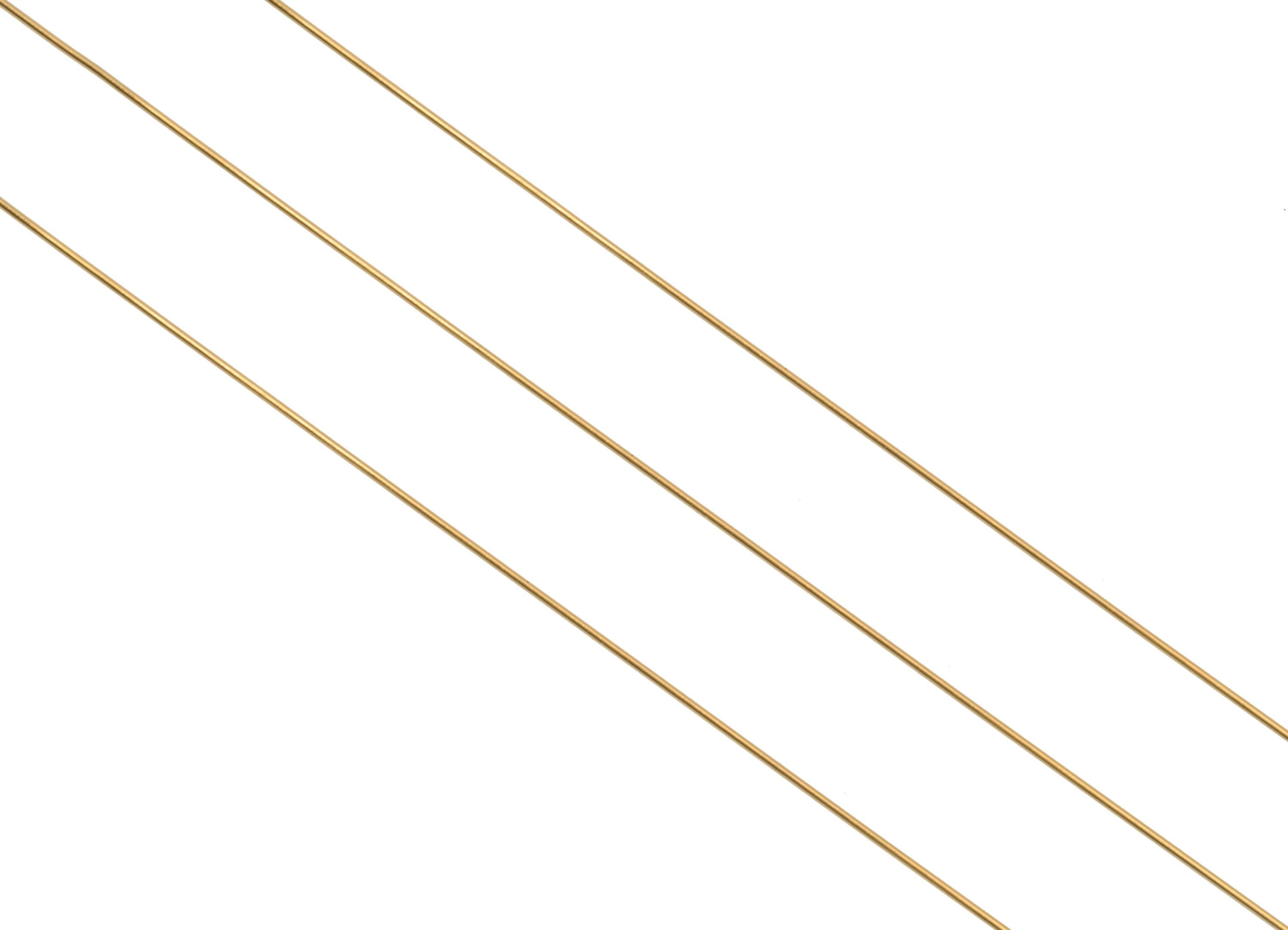 0.4mm/3m/Bag Gold Wire - Titanium 316L Wire for Jewelry Making - Beading Wire for Handmade - Craft Wire Jewelry -18K Vacuum Plated - SS2710G