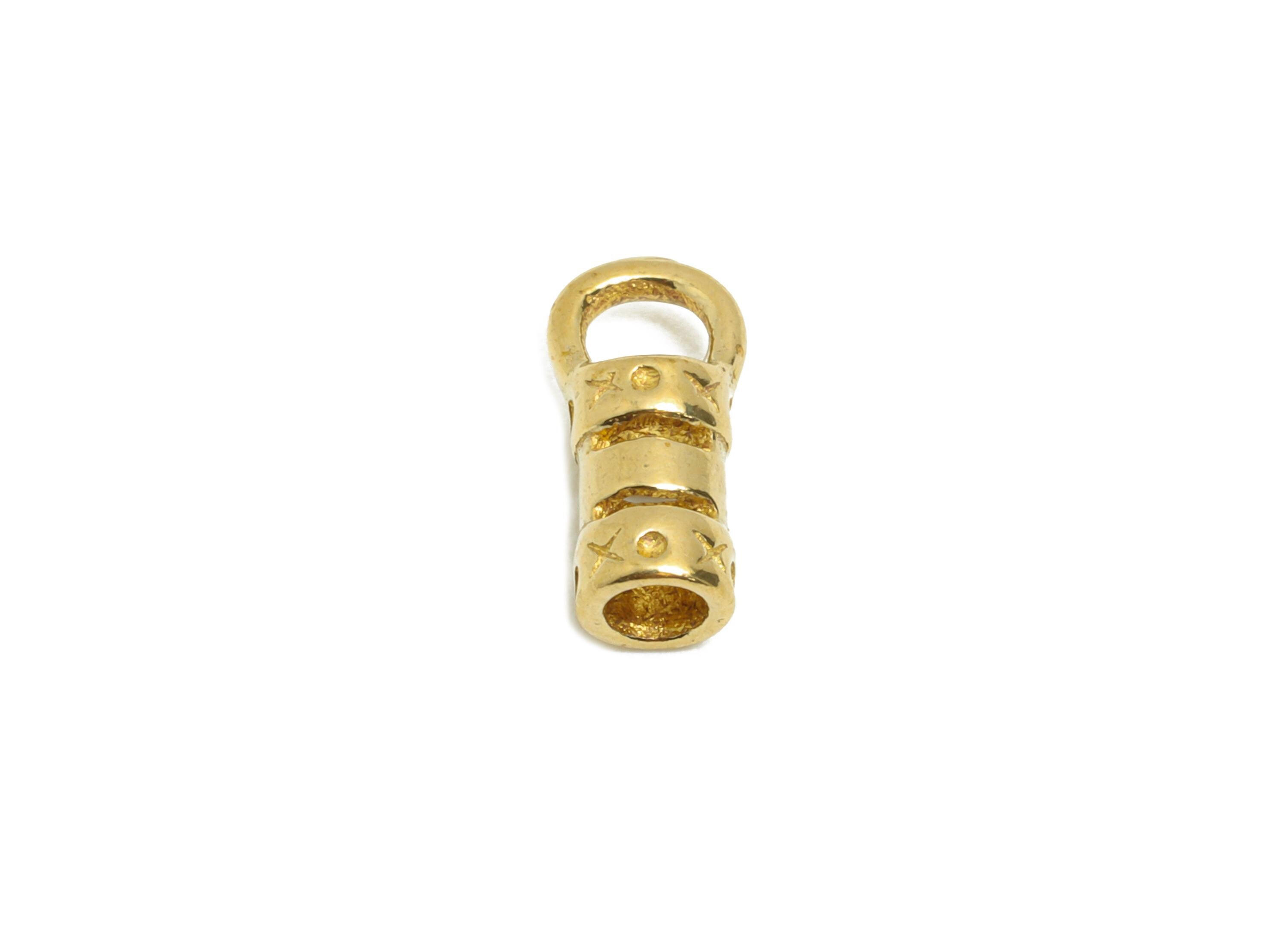 2mm Cord End Caps - Raw Brass Small Jewelry End Findings - Barrel Cord Ends for Jewelry - Tube Cord Tips - Connector Ends for Cord - PP11396