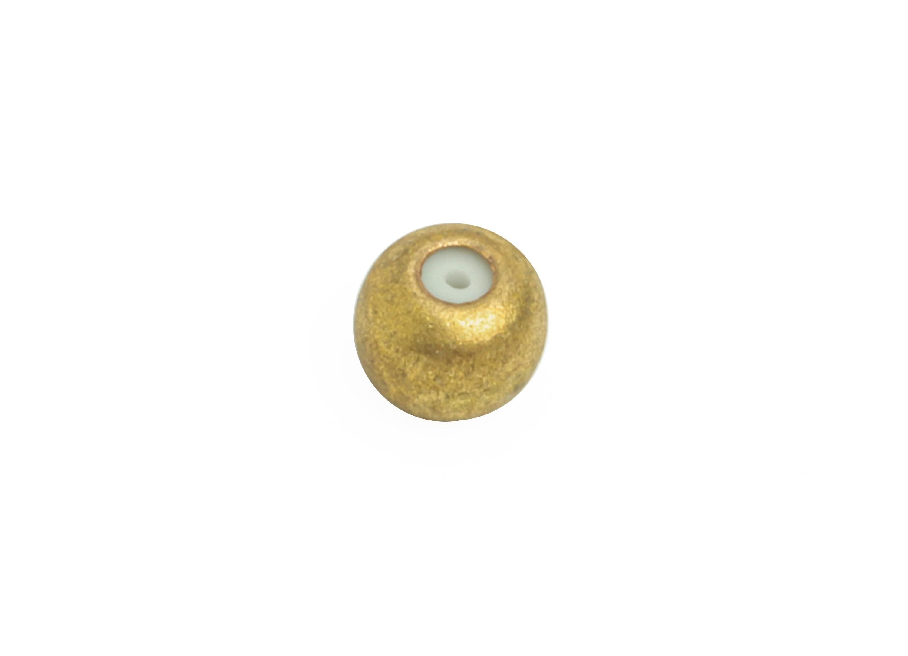 Raw Brass Slicone Stopper Bead - Brass Bead Stopper - Adjustable Rubber Stopper - Sliding Brass Bead Stopper - Rondelle Spacer Bead- PP11248 - DOMEDBAZAAR