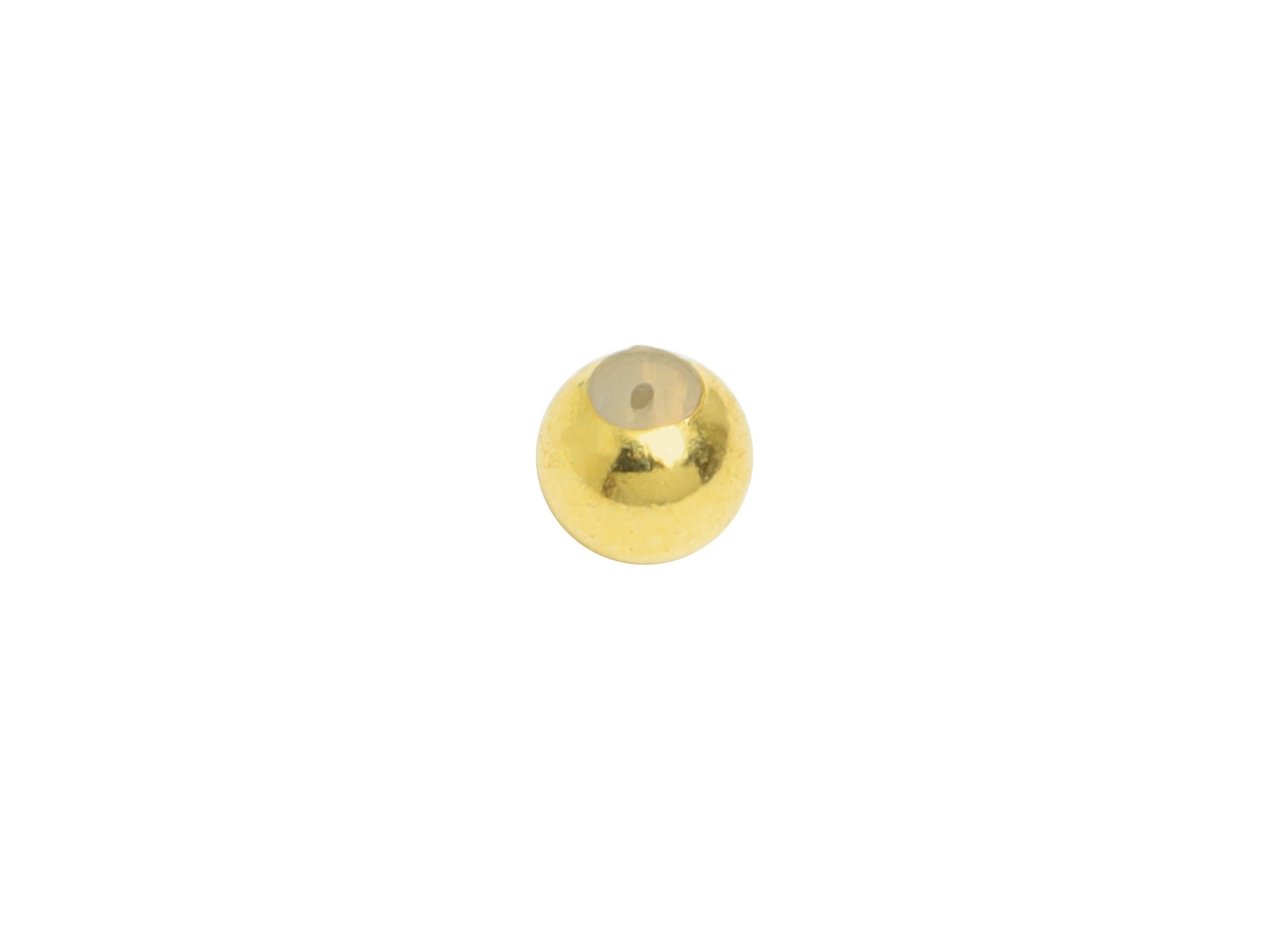 Silicone Stopper Bead - Adjustable Rubber Stopper - 925 Sterling Silver Rondelle Spacer Bead - Jewelry Making - 18K Real Gold Plated -SI1093