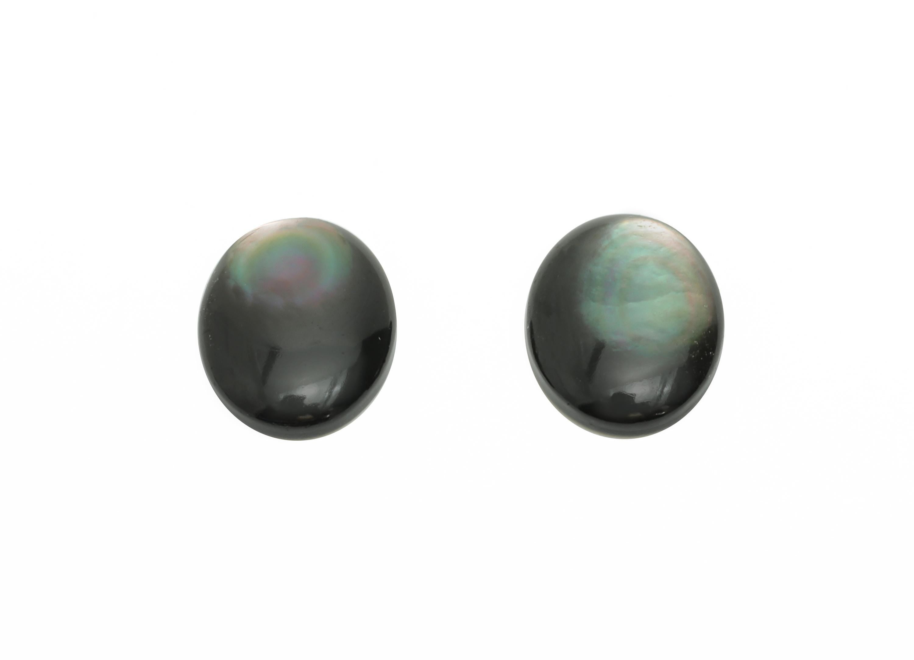 7*9mm Natural Black Shells Cabochon - Oval Cabochon DIY Gemstone Setting - Cabochon for Rings or Pendants - Healing Gemstone - NS3062