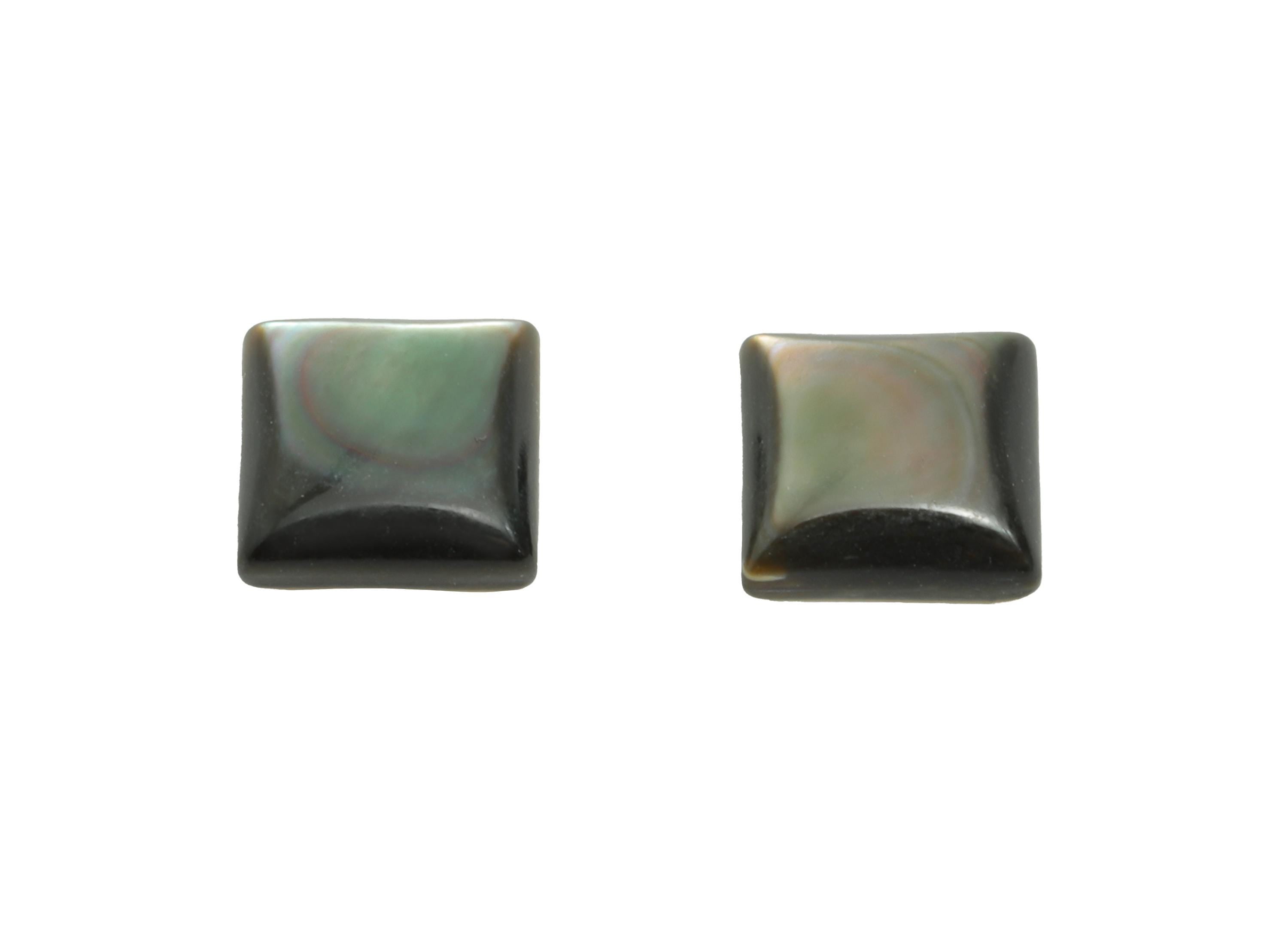 6x6mm Natural Black Shells Cabochon - Square Cabochon DIY Gemstone Setting - Cabochon for Rings or Pendants - Ring Jewelry Making - NS3086