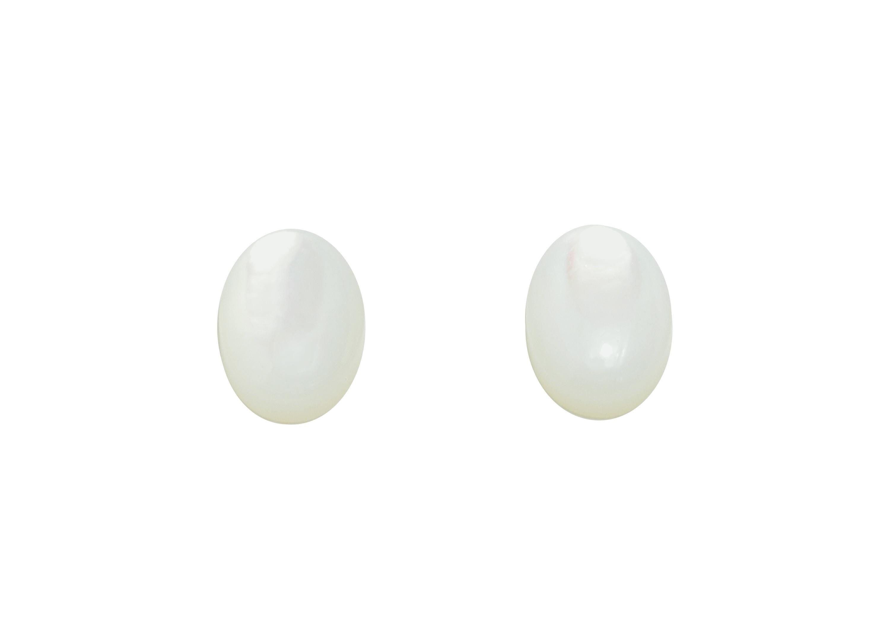 4*6mm Oval Natural White Shells Cabochon - Cabochon DIY Gemstone Setting - Cabochon for Rings or Pendants - Jewelry Shell Cabochon - NS3057