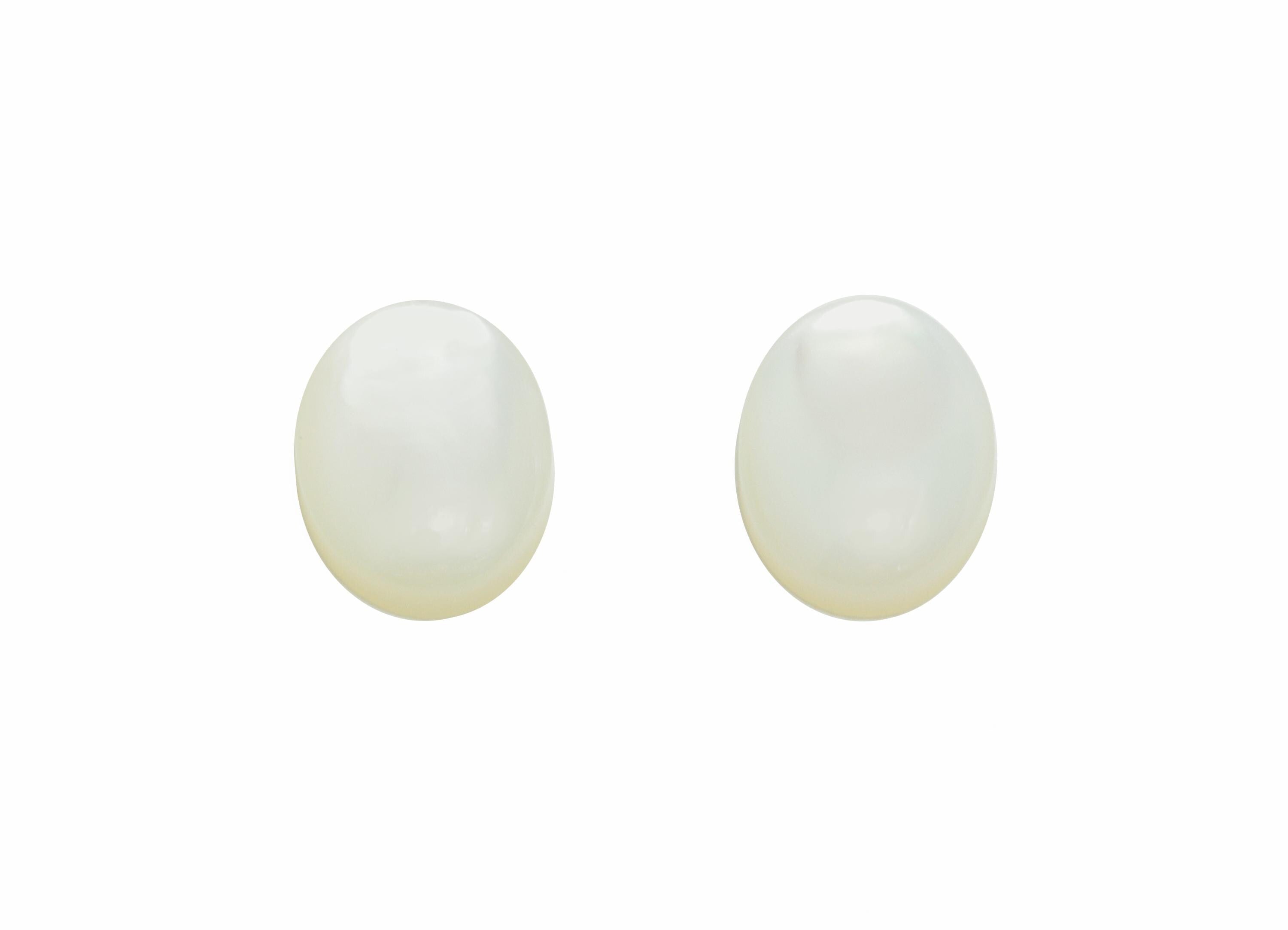 5*7mm Oval Natural White Shells Cabochon - Cabochon DIY Gemstone Setting - Cabochon for Rings or Pendants - Jewelry Shell Cabochon - NS3059