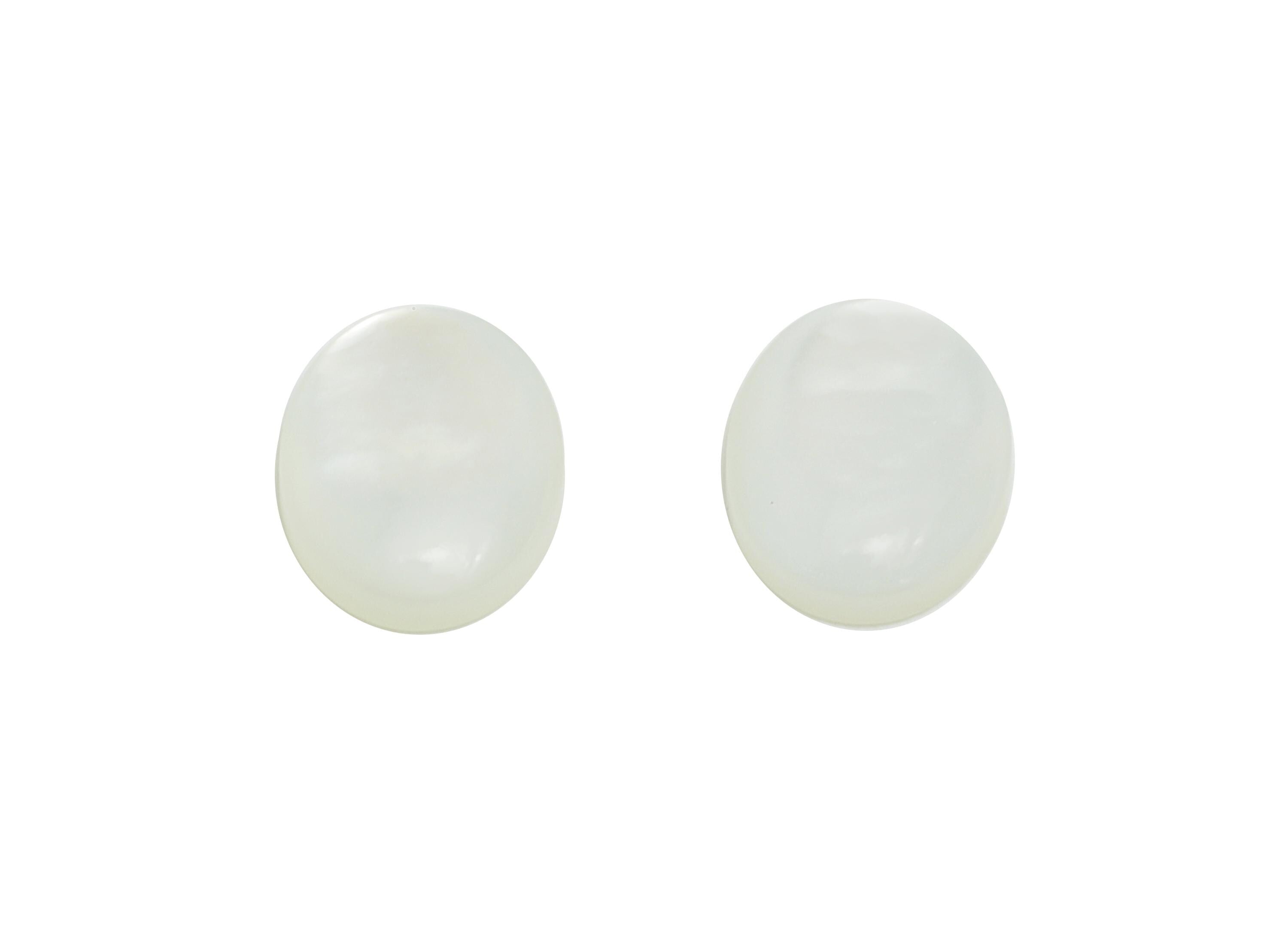 6*8mm Oval Natural White Shells Cabochon - Cabochon DIY Gemstone Setting - Cabochon for Rings or Pendants - Jewelry Shell Cabochon - NS3061