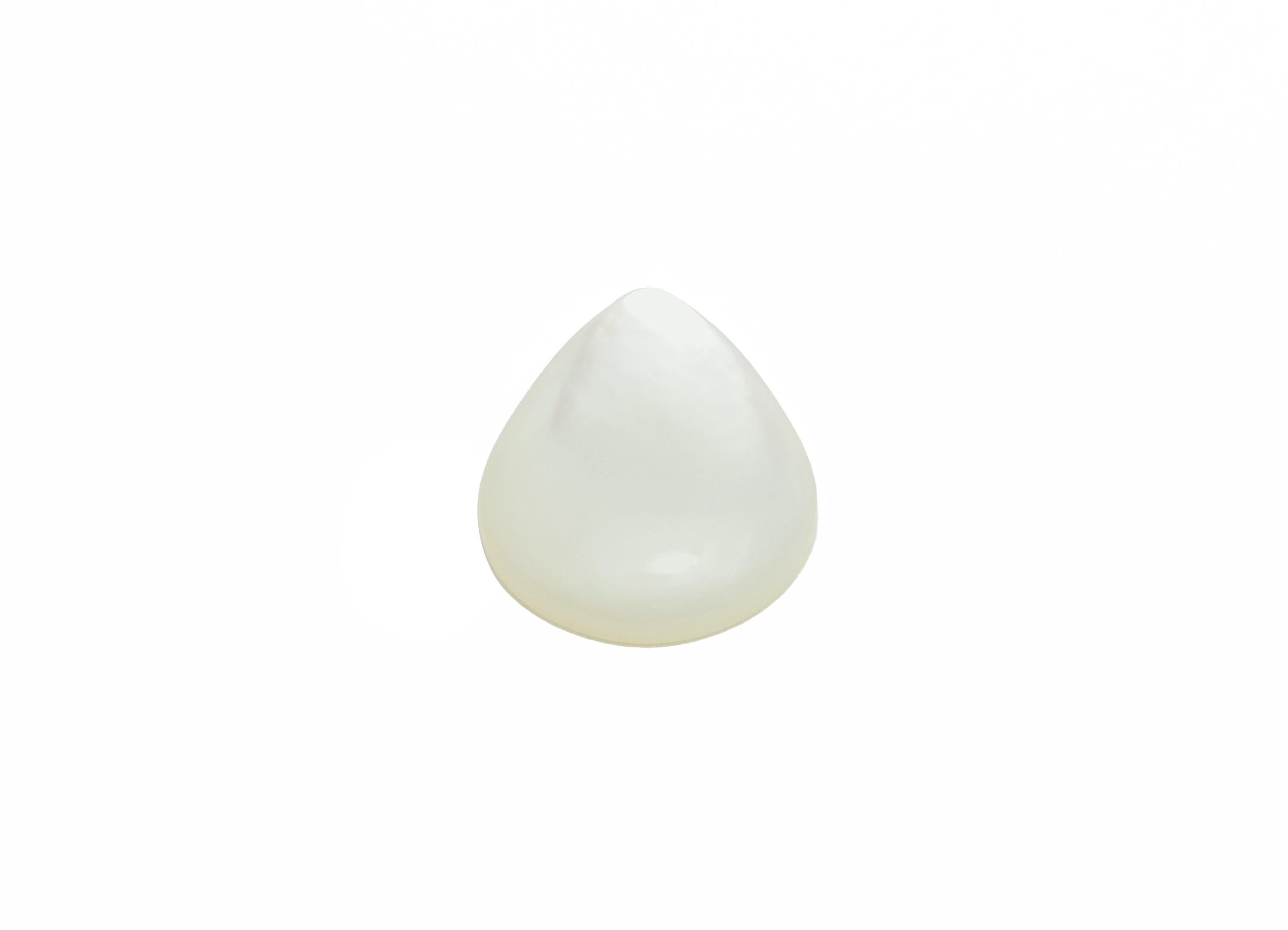 8*10mm Teardrop Natural White Shells Cabochon - Cabochon DIY Gemstone Setting - Cabochon for Rings or Pendants - Jewelry Cabochon - NS3055