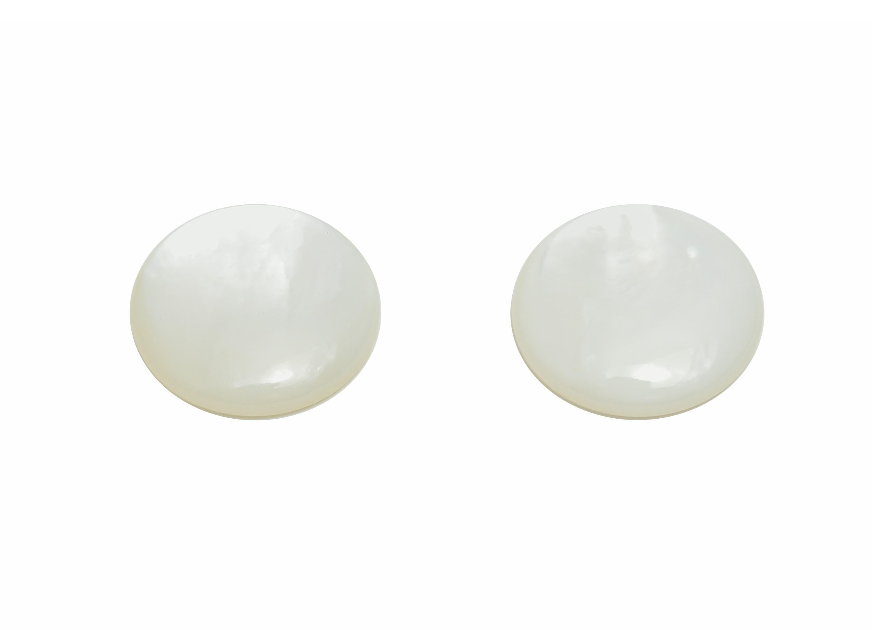 10mm Round Natural White Shells Cabochon - Cabochon DIY Gemstone Setting - Cabochon for Rings or Pendants - Jewelry Cabochon - NS3047
