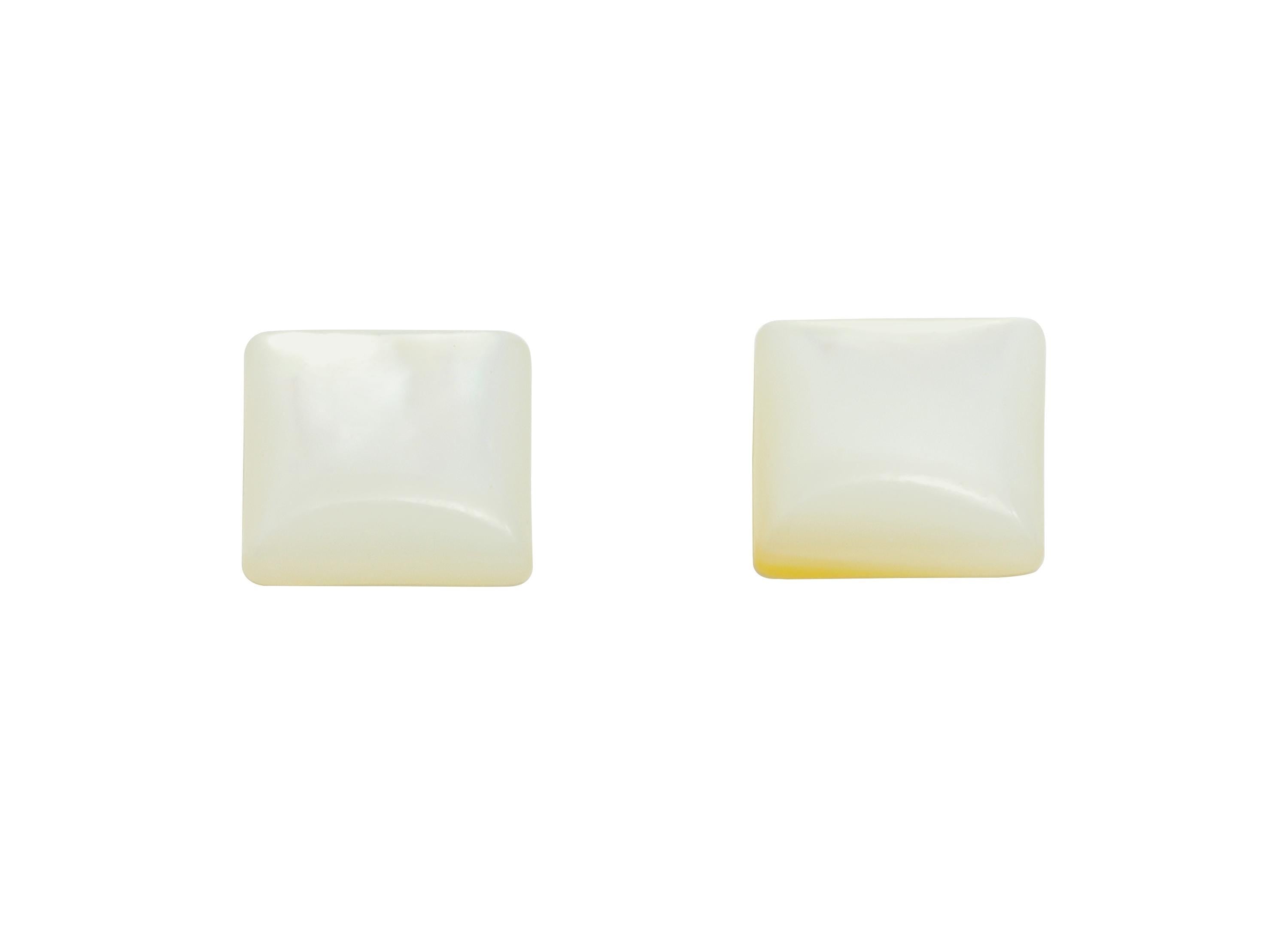 6*6mm Square Natural White Shells Cabochon - Cabochon DIY Gemstone Setting - Cabochon for Rings or Pendants - Jewelry Cabochon - NS3087