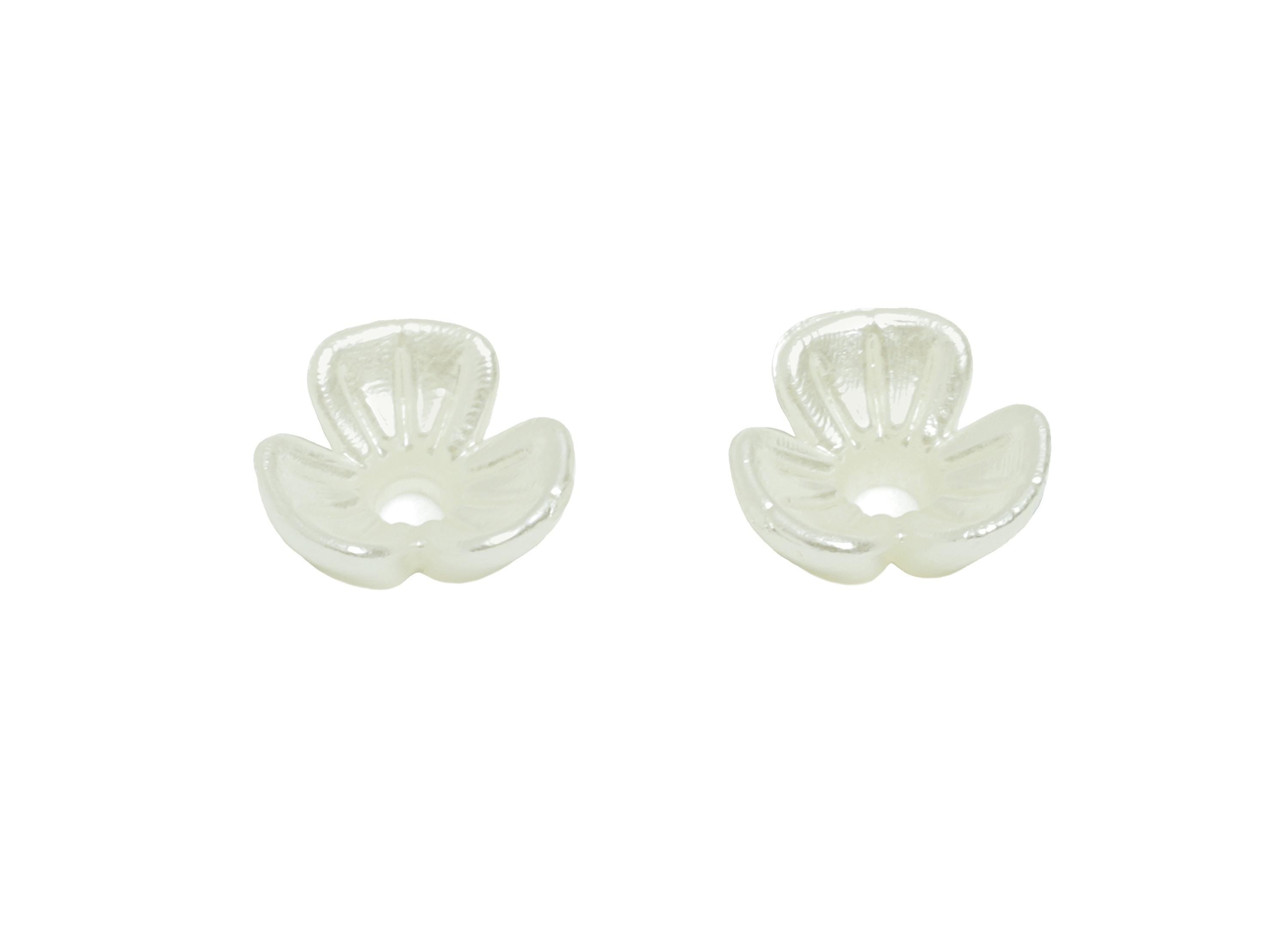 ABS Imitation Pearl Flower Spacers - Bead Spacers for Beading & Crafting - Flower Spacer Beads - For Bracelet Making - 6x6x2.7mm - NS3103