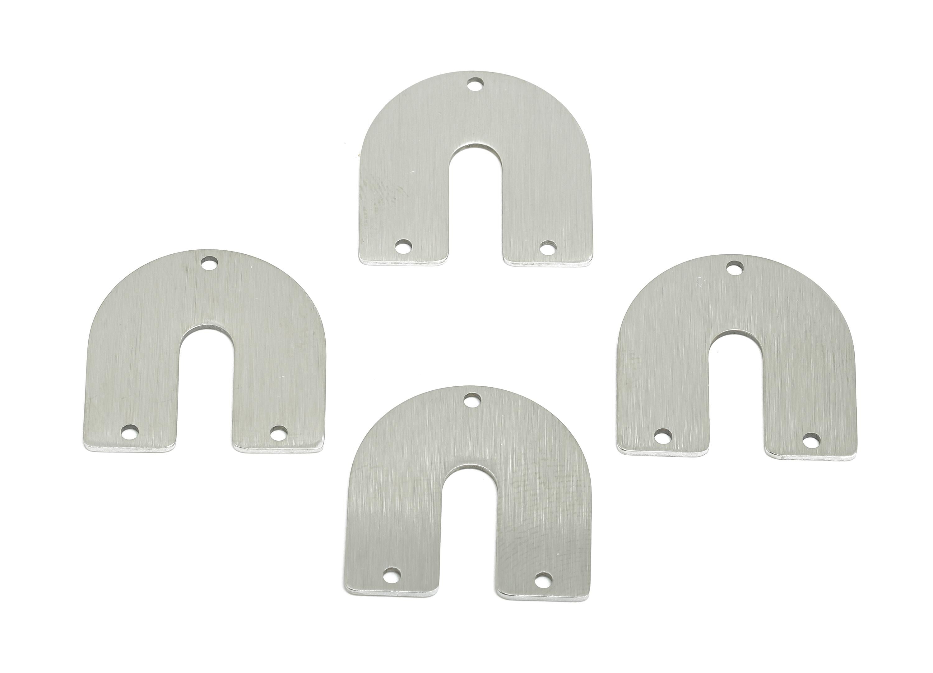 Steel Horseshoe Connector - Steel Geometric U Shape Pendant - Minimalist Arch Pendant - Jewelry Making Supplies - 21x21.19x0.86mm - SS2766 - DOMEDBAZAAR
