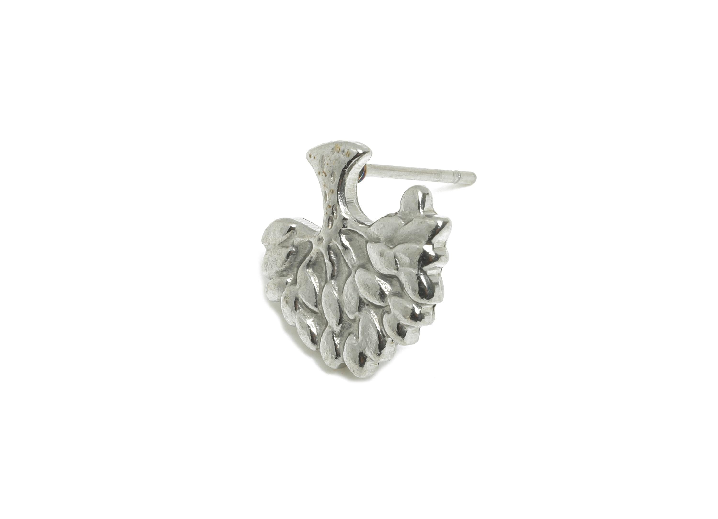 Steel Tree Stud Earring - Steel Tree Of Life Earring Post - Steel Woodland Stud Earring - Minimalist Nature Stud - 12x12x1mm - SS2726 - DOMEDBAZAAR