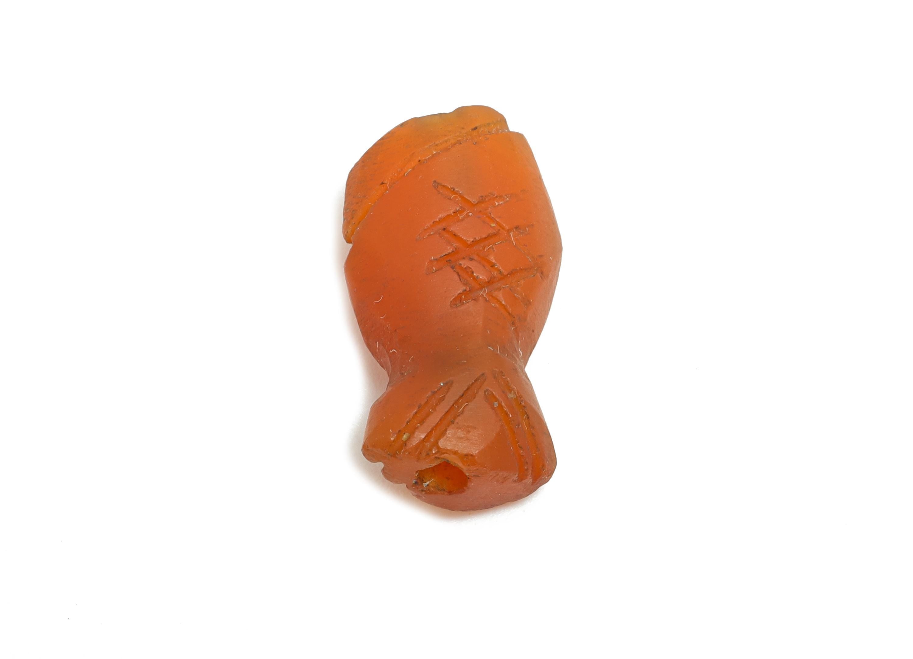 Agate Fish Beads - Textured Stone Cute Fish Beads - Natural Stone Marine Life Beads - Craft Beads for Necklaces - 15x10x7.34mm - NS3108