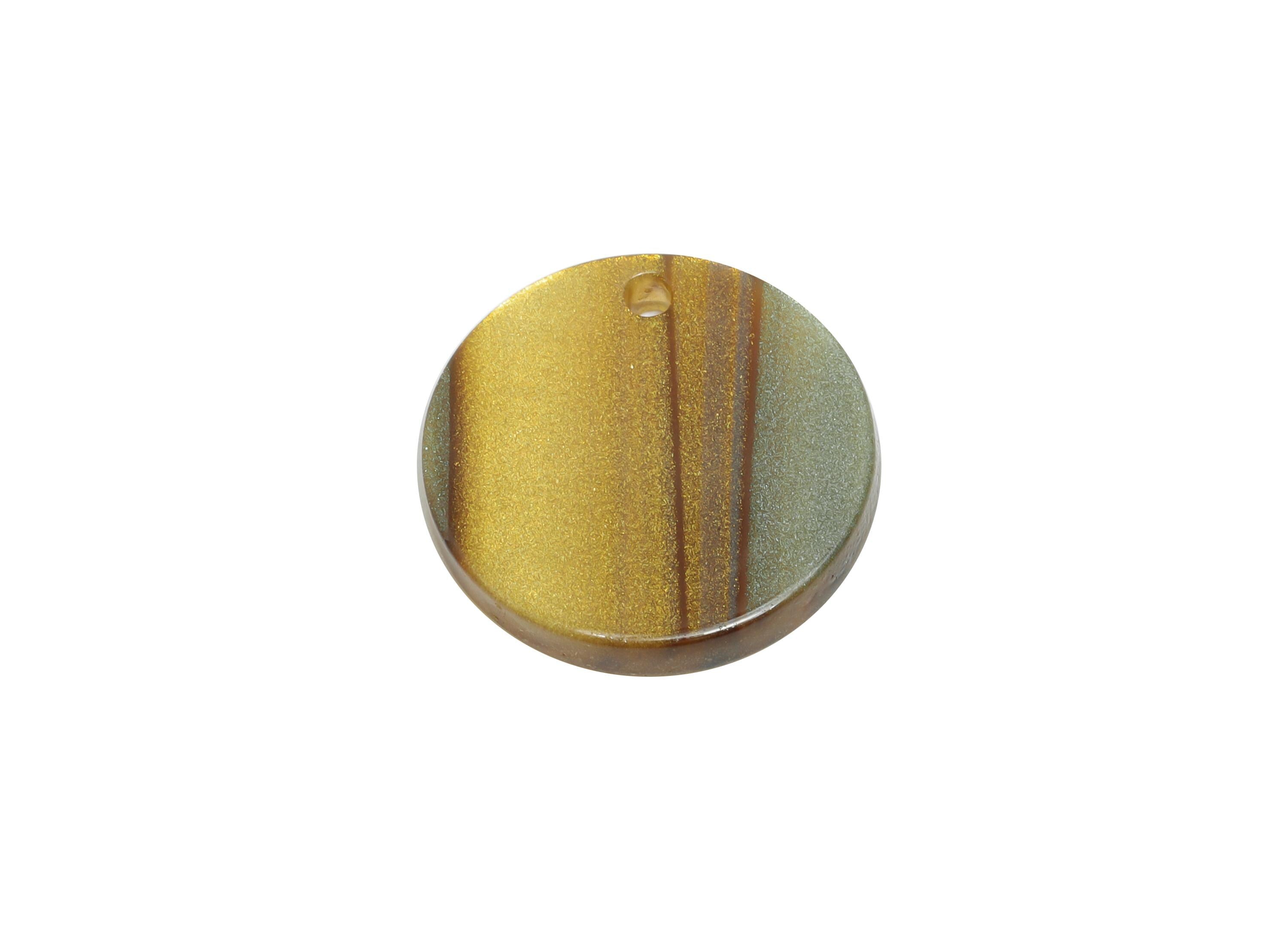 16mm Acetic Earring Charm - Striped Rainbow Jewelry Component - Craft Jewelry Making - Lightweight Craft Pendant - 16x16x2mm - AC2691-A1080 - DOMEDBAZAAR
