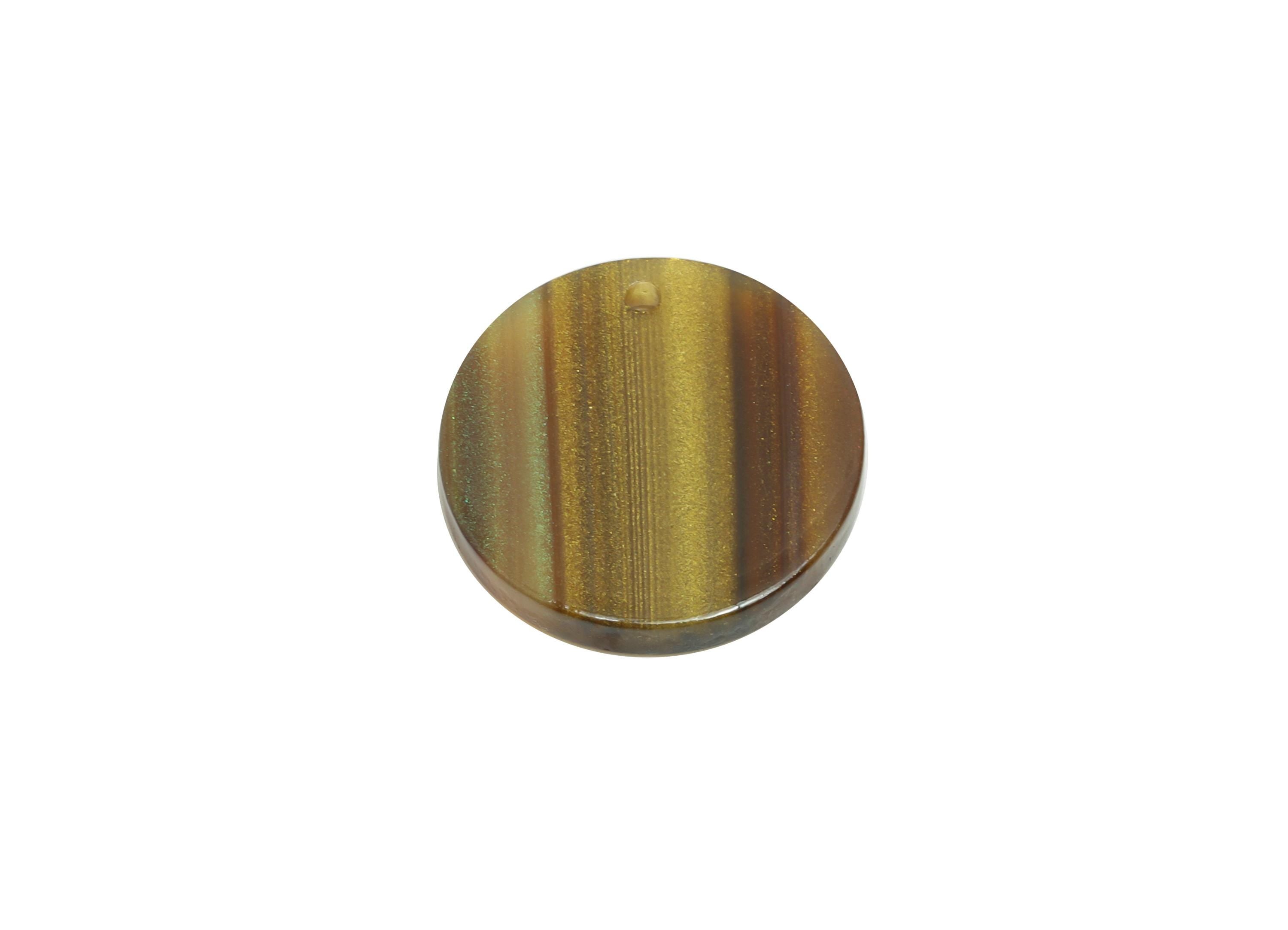 17mm Acetic Earring Charm - Striped Rainbow Jewelry Component - DIY Jewelry Making - Lightweight Craft Pendant - 17x17x2mm-AC2693-A1080 - DOMEDBAZAAR