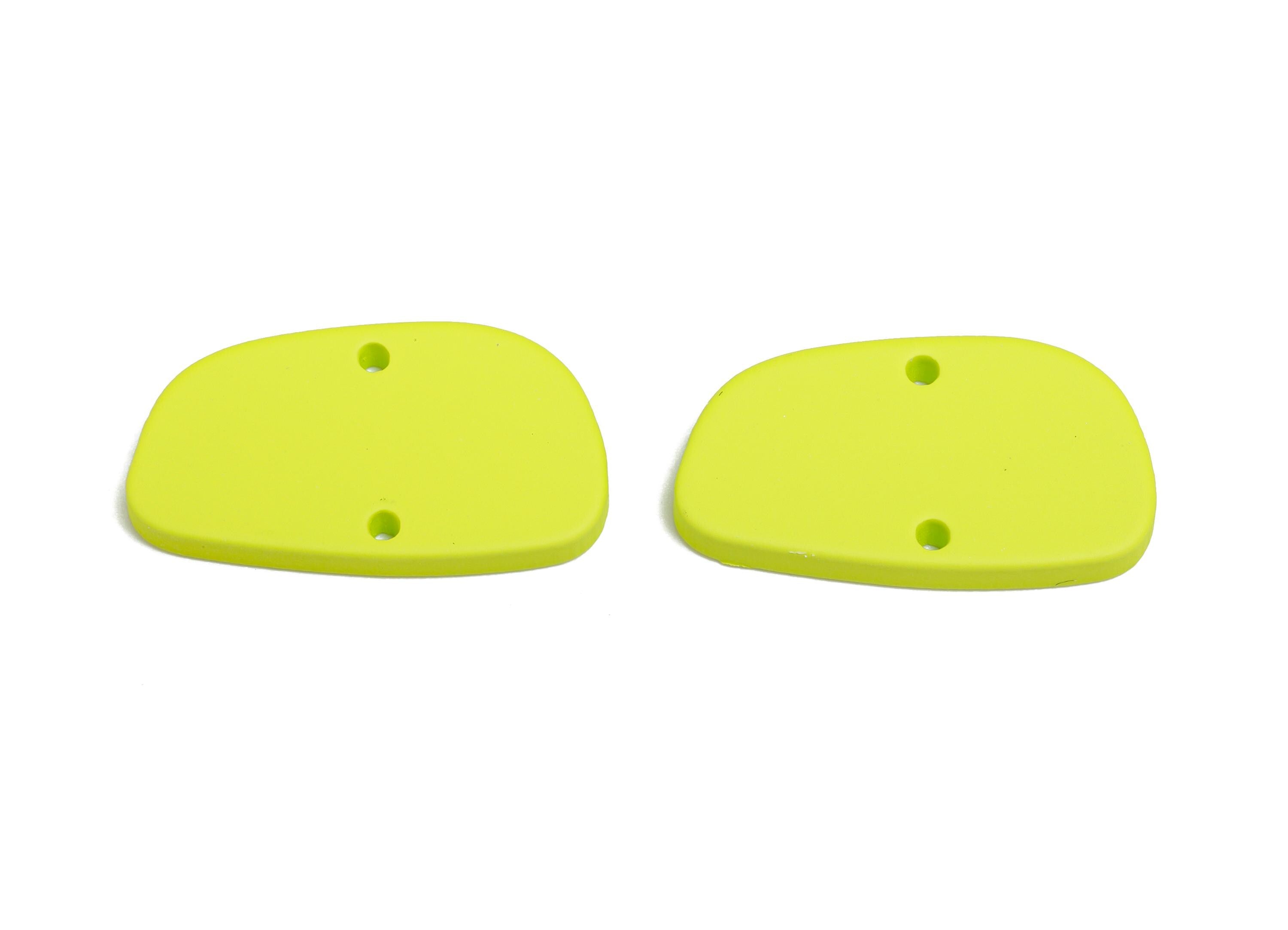 Acrylic Lime Green Connector - Matte Colorful Earring Piece - Lightweight Minimalist Jewelry Part - Color Code: A1058-26x14x2mm-AC3650-A1058 - DOMEDBAZAAR