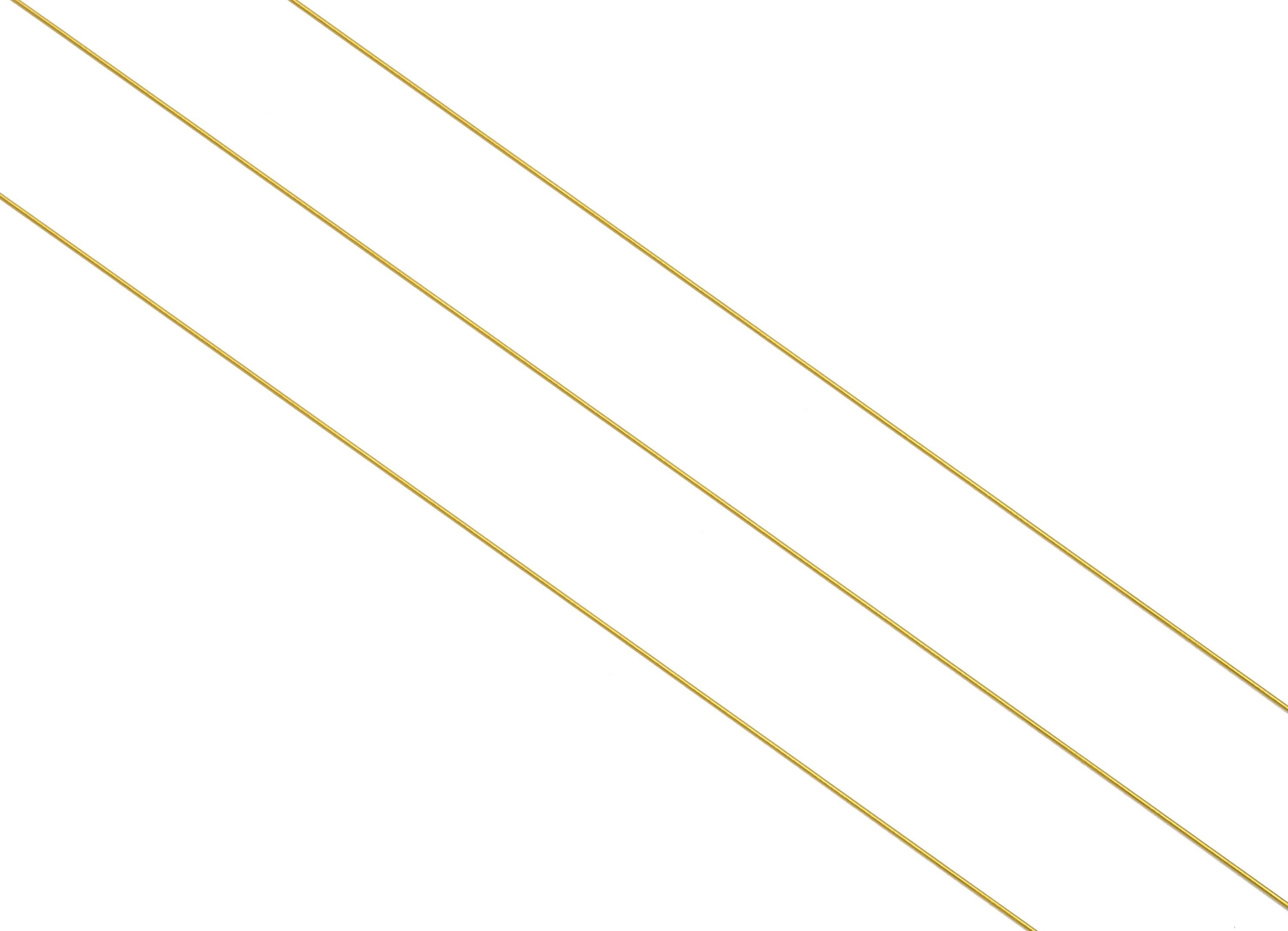 0.3mm/100m/Pcs Nylon Coated Wire - Steel Gold Wire for Bracelets and Necklace - Beading Wire for Handmade - Jewelry Making Supplies - SS2786