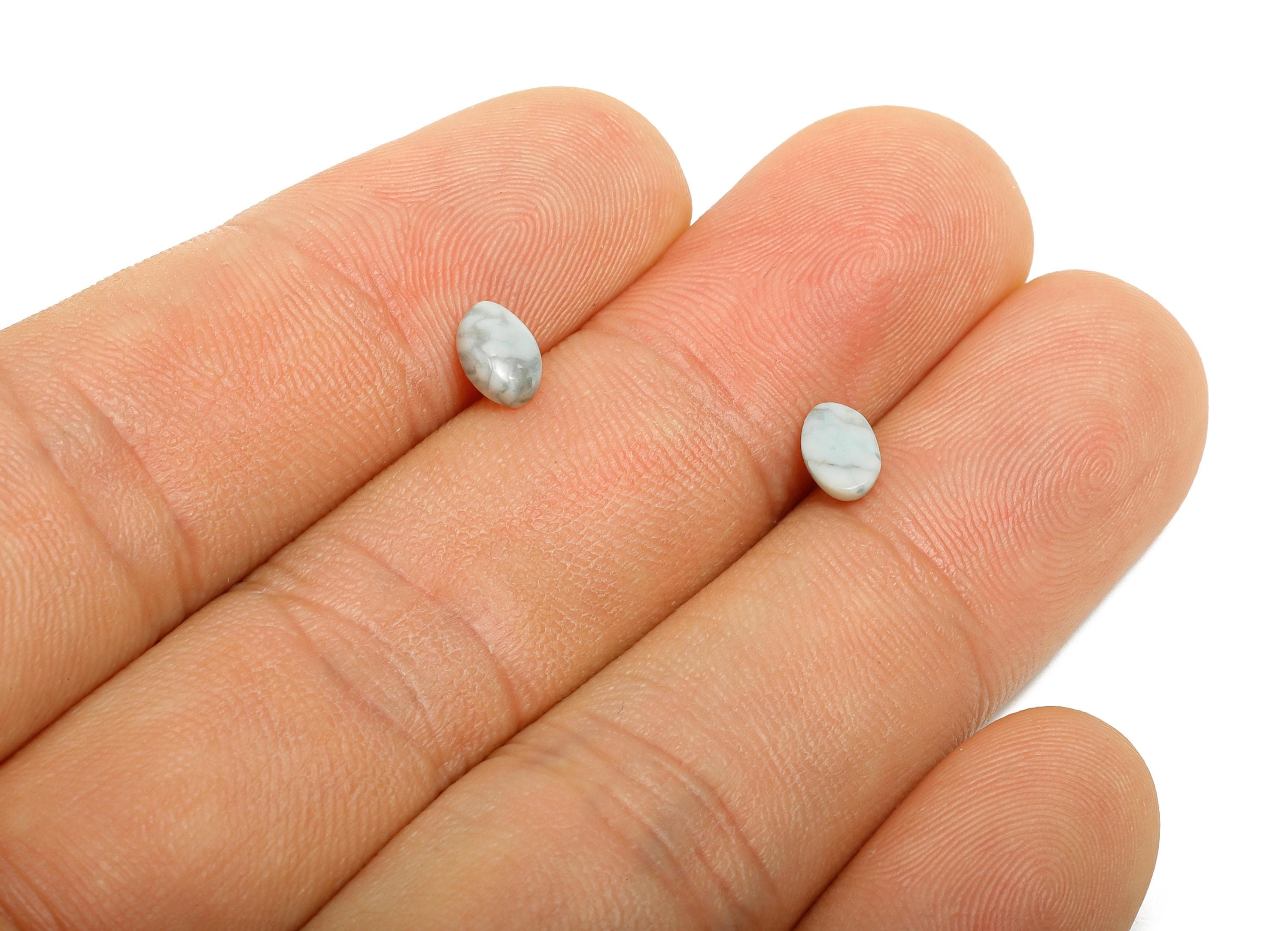 4*6mm Oval Aquamarine Morganite Cabochon - Natural Stone for Craft Ring Making - Gemstone for DIY Bezel Stone - Handmade Jewelry - NS3130 - DOMEDBAZAAR