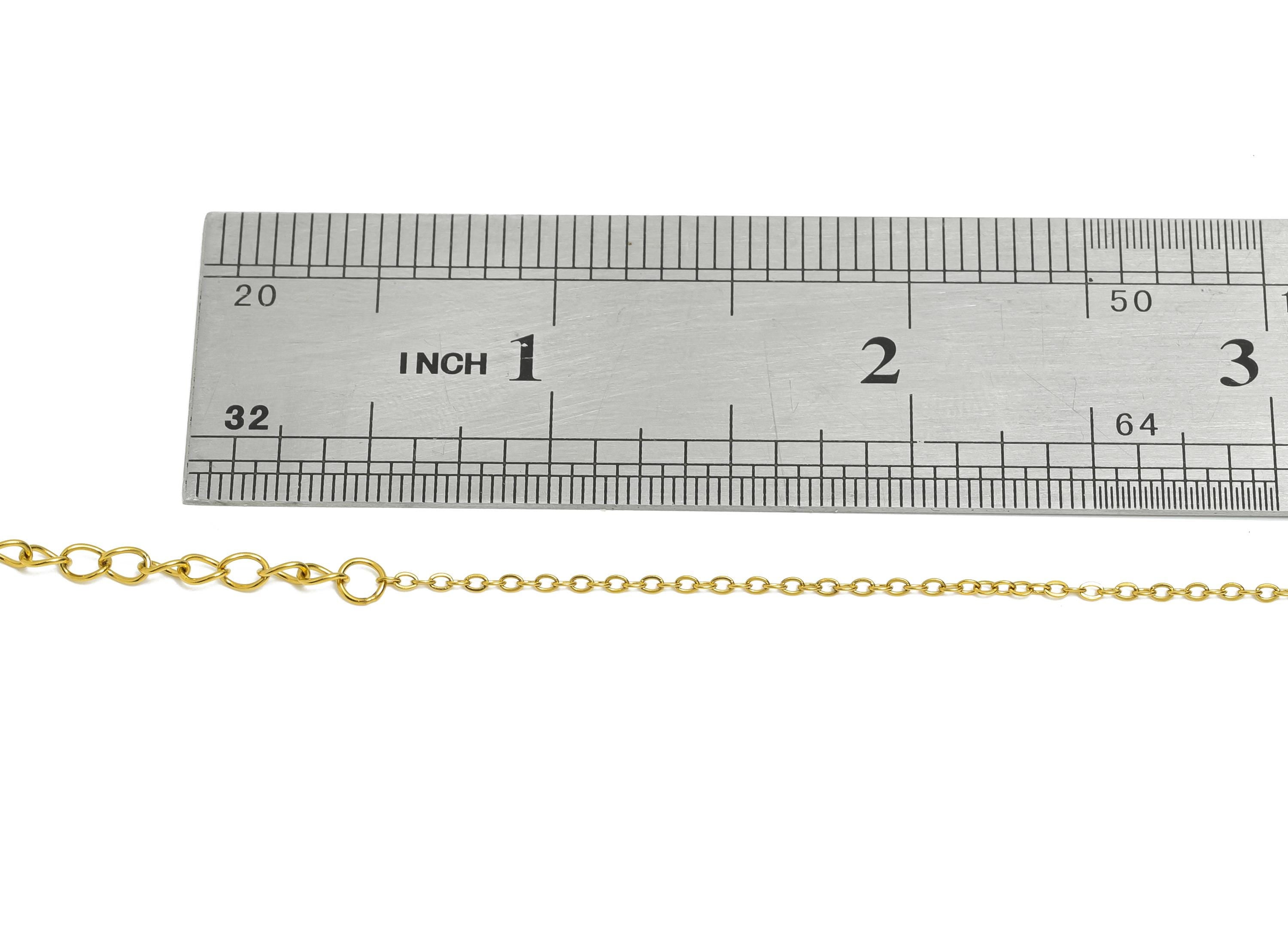 45+5cm Stainless Steel Flat Cable Necklace - 1.3mm Steel Unisex Snake Chain for Men & Women - 18K Real Vacuum Plating - 0.7x0.7mm - SS1557G