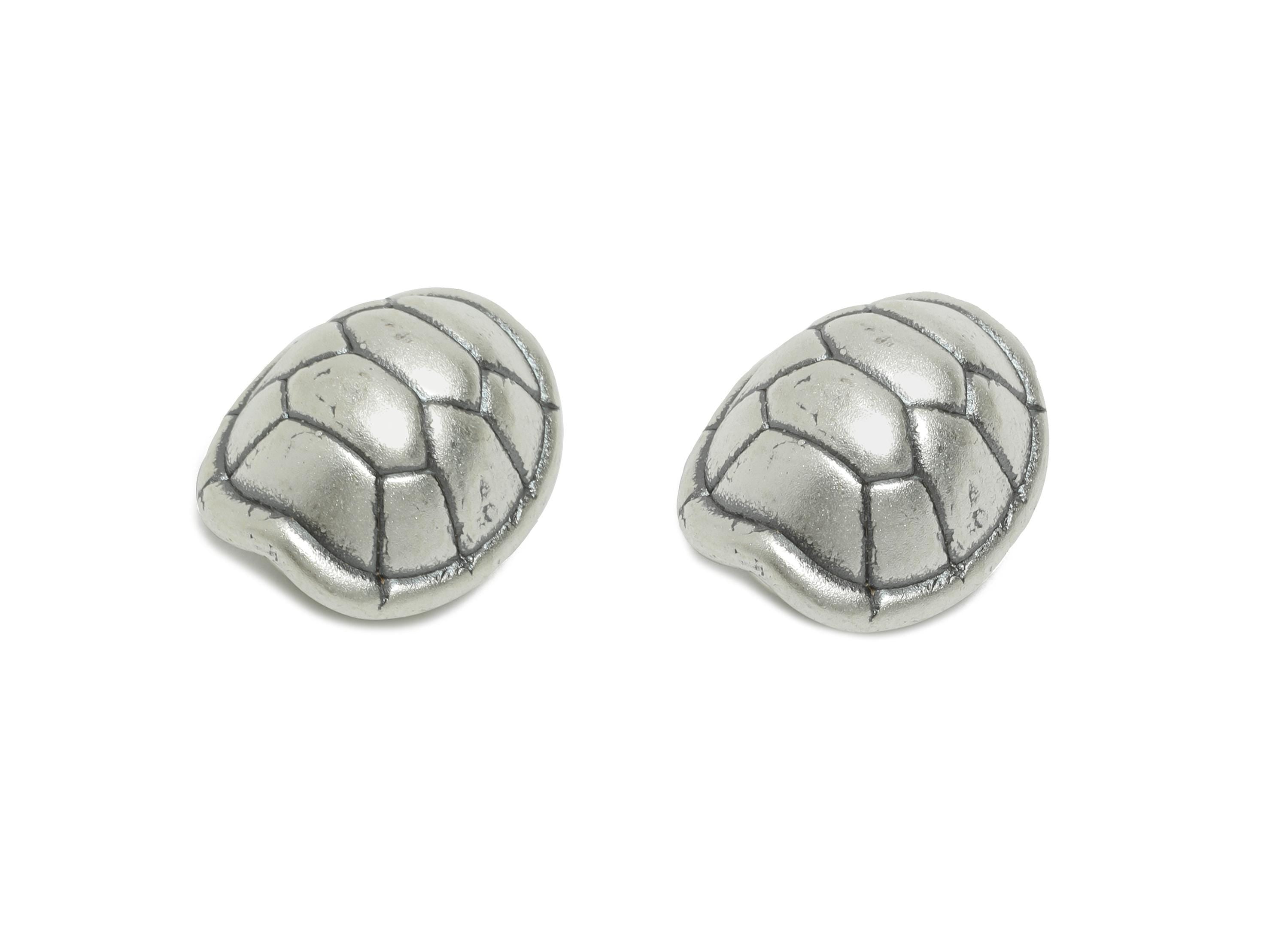 Turtle Shell Bead - Animal Pattern Spacer Bead for Bracelets - DIY Jewelry Finding - Bead For Bracelet - Pure Silver 999 - 15x13x10mm-SI1147 - DOMEDBAZAAR