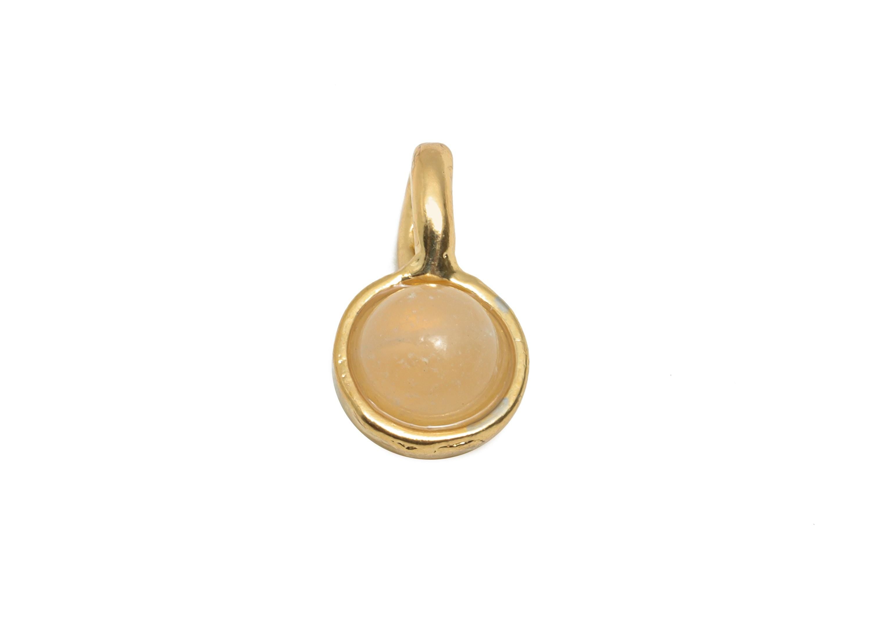 Pink Quartz Gemstone Charm - Gold Framed Charm - Craft Jewelry For Bracelet - Natural Stone Gemstone - Gold Tone Plating - 11x6x5mm - NS3123 - DOMEDBAZAAR