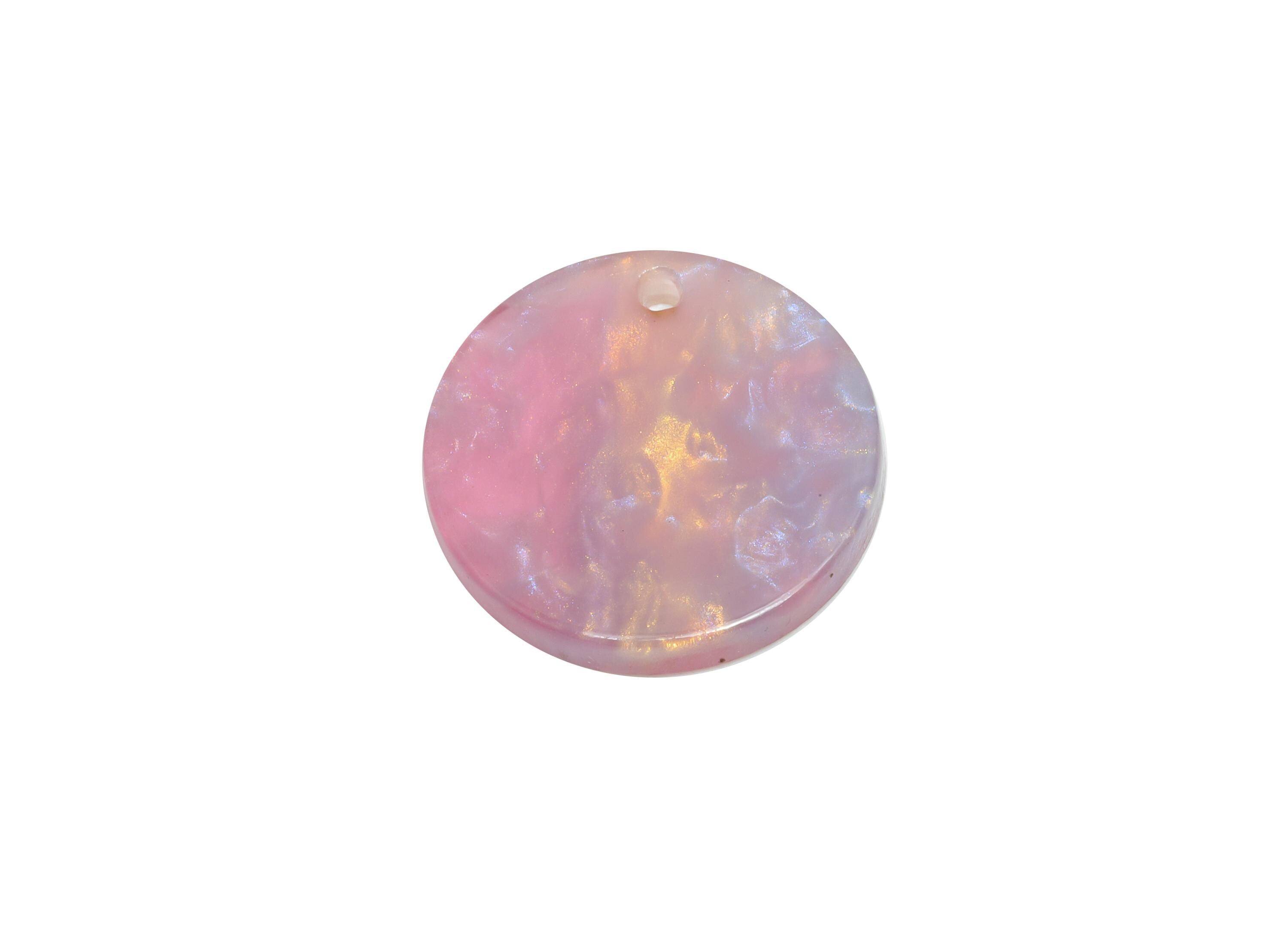 17mm Acetic Round Earring Charm - Multicolor Round Flat Pendant - Handmade Craft Supply - Geometric Jewelry Supply - 17x17x2mm -AC2693-A1077 - DOMEDBAZAAR