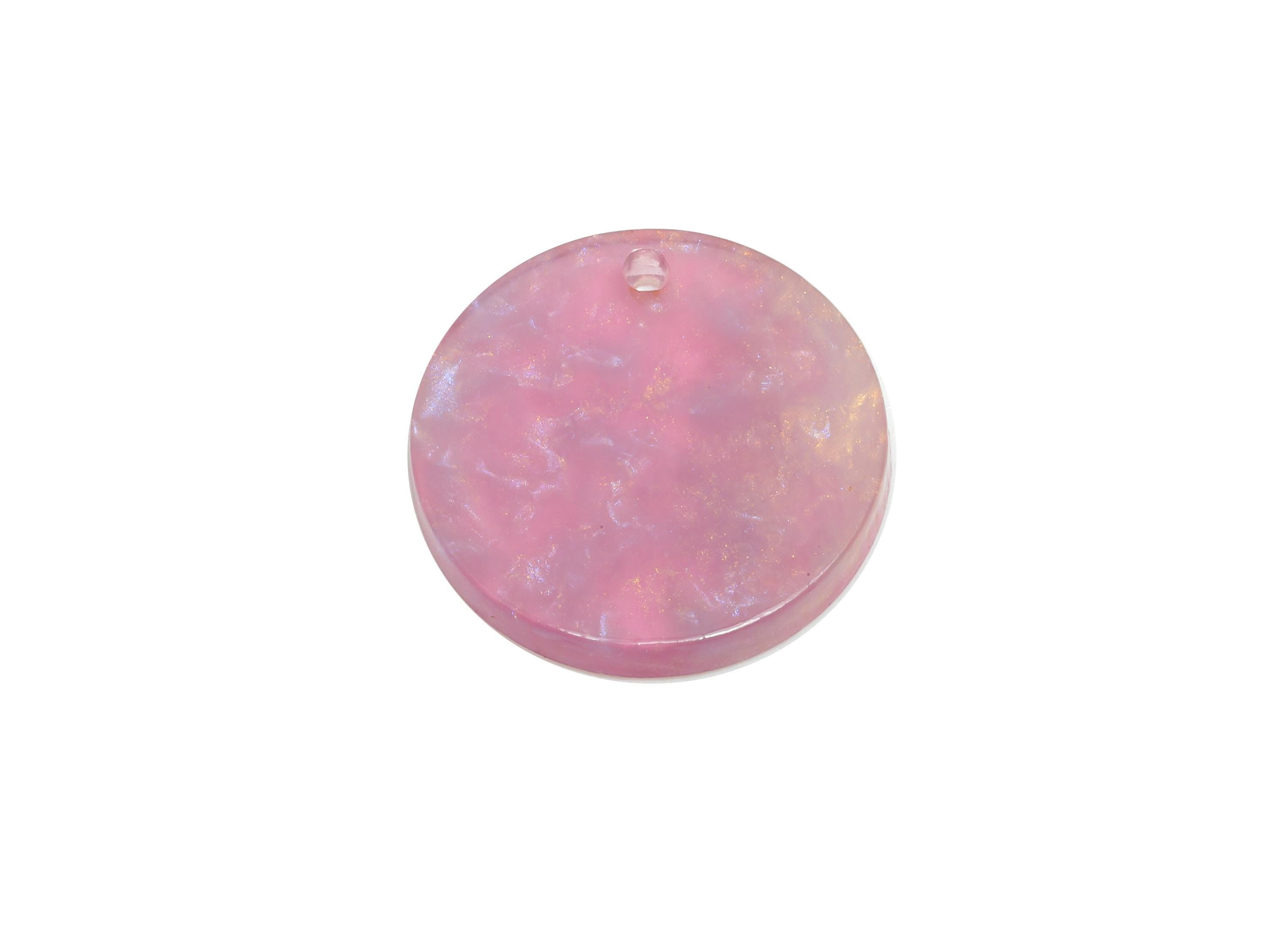 18mm Acetic Summer Earring Charm - Multicolor Round Flat Pendant - Handmade Craft Supply - Boho Jewelry Finding - 18x18x2mm - AC2695-A1077 - DOMEDBAZAAR