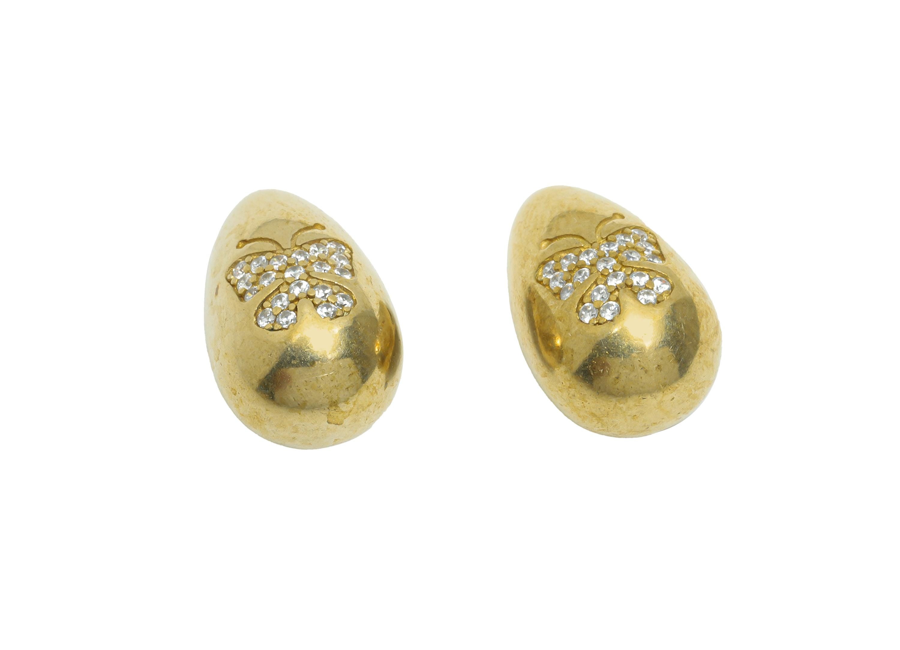 Brass CZ Butterfly Pendant - Brass Teardrop Charm For Necklace - Cubic Zircon Modern Jewelry - Geometry Pendant - 15x9x9mm - PP11462 - DOMEDBAZAAR