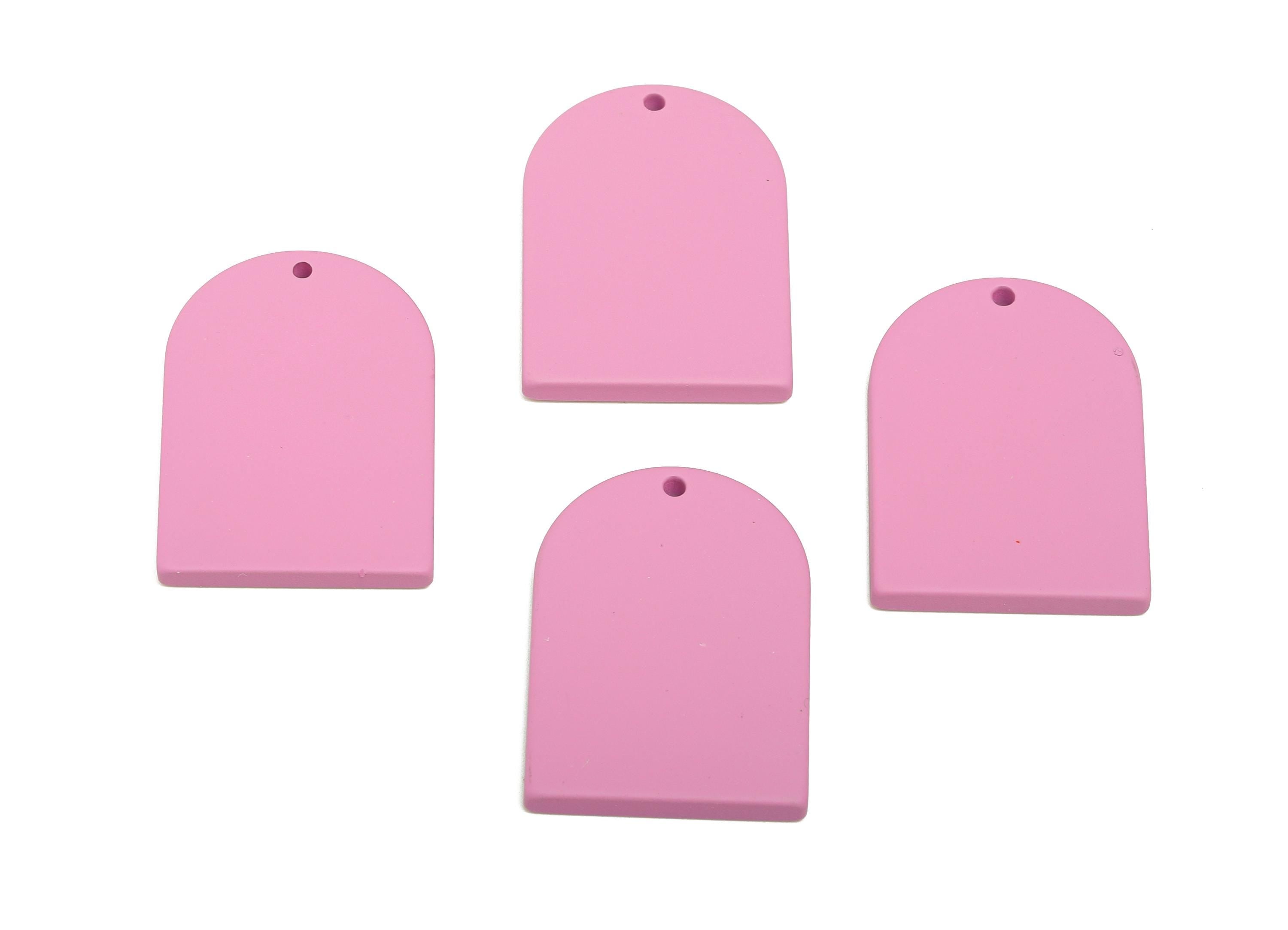 Acrylic Arch Pendant - Purple Matte Arch Pendant - Lightweight Flat DIY Acrylic Earring Piece - Color Code: A1060 - 30x21x2mm - AC3670-A1060 - DOMEDBAZAAR