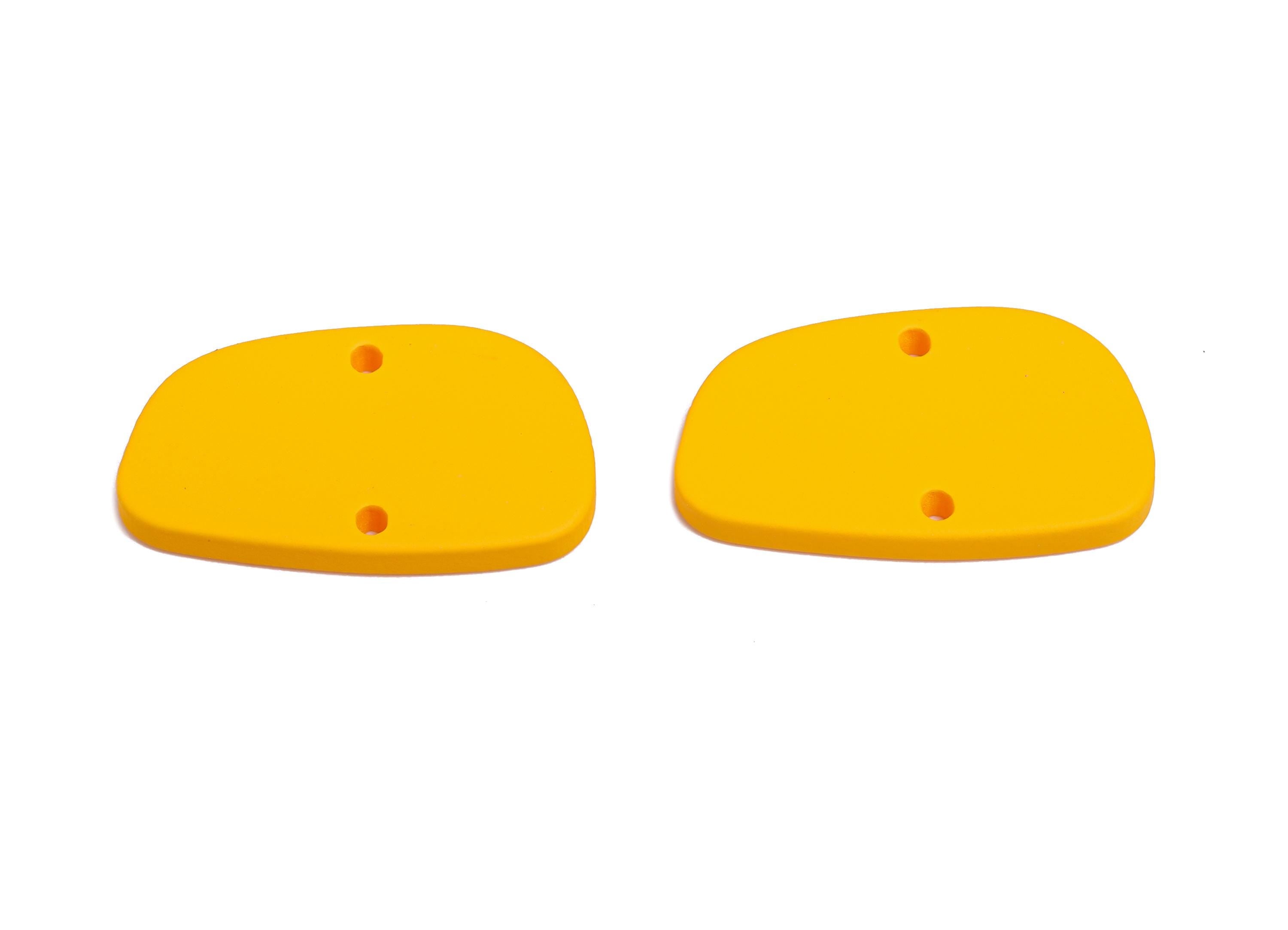 Acrylic Yellow Connector - Matte Connector Earring Piece - Lightweight Minimalist Jewelry Part - Color Code: A1057 -26x14x2mm - AC3650-A1057 - DOMEDBAZAAR