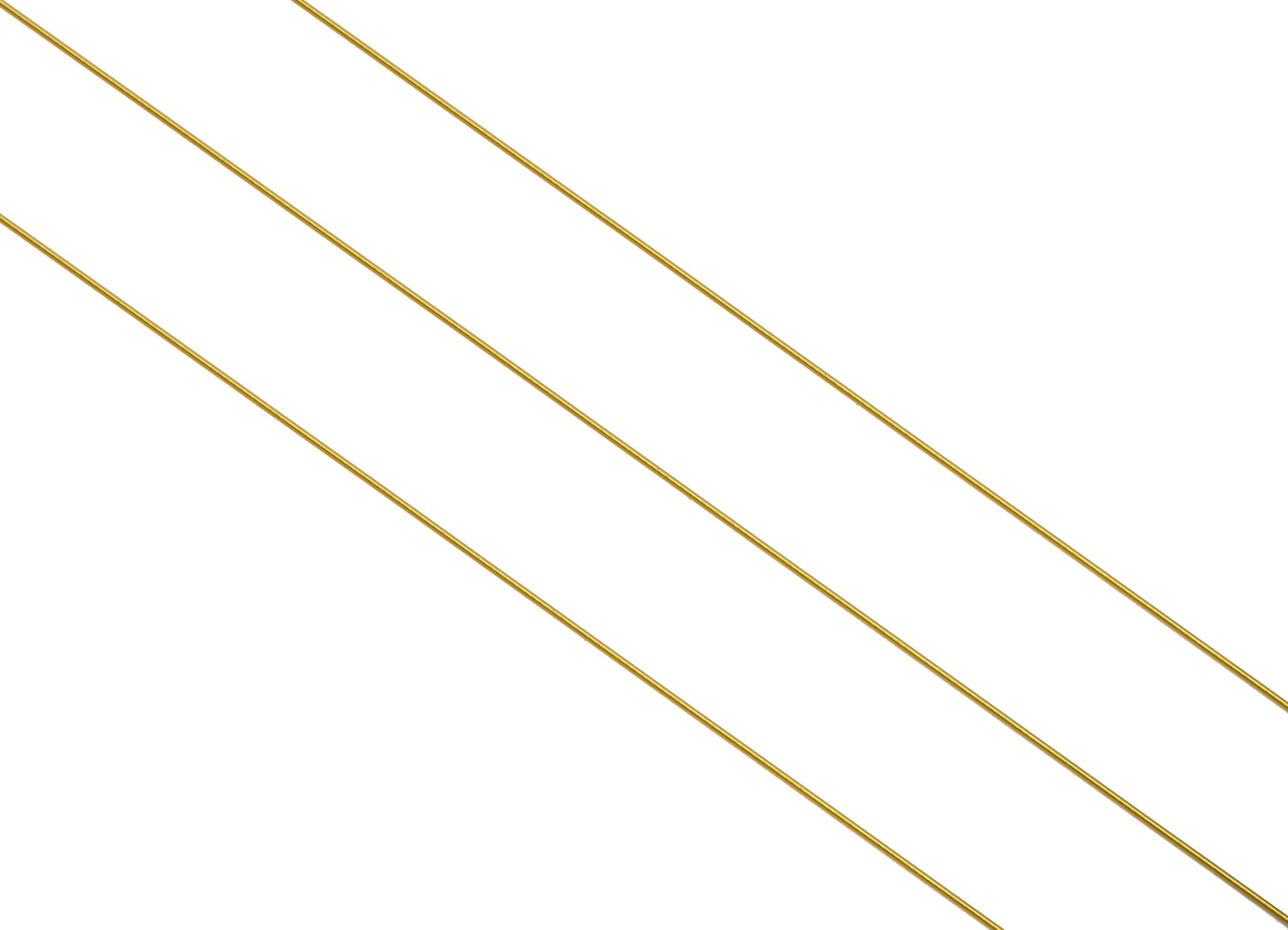 0.4mm/100m/Pcs Nylon Coated Wire - Steel Gold Wire for Bracelets and Necklace - Beading Wire for Handmade - Jewelry Making Supplies - SS2787