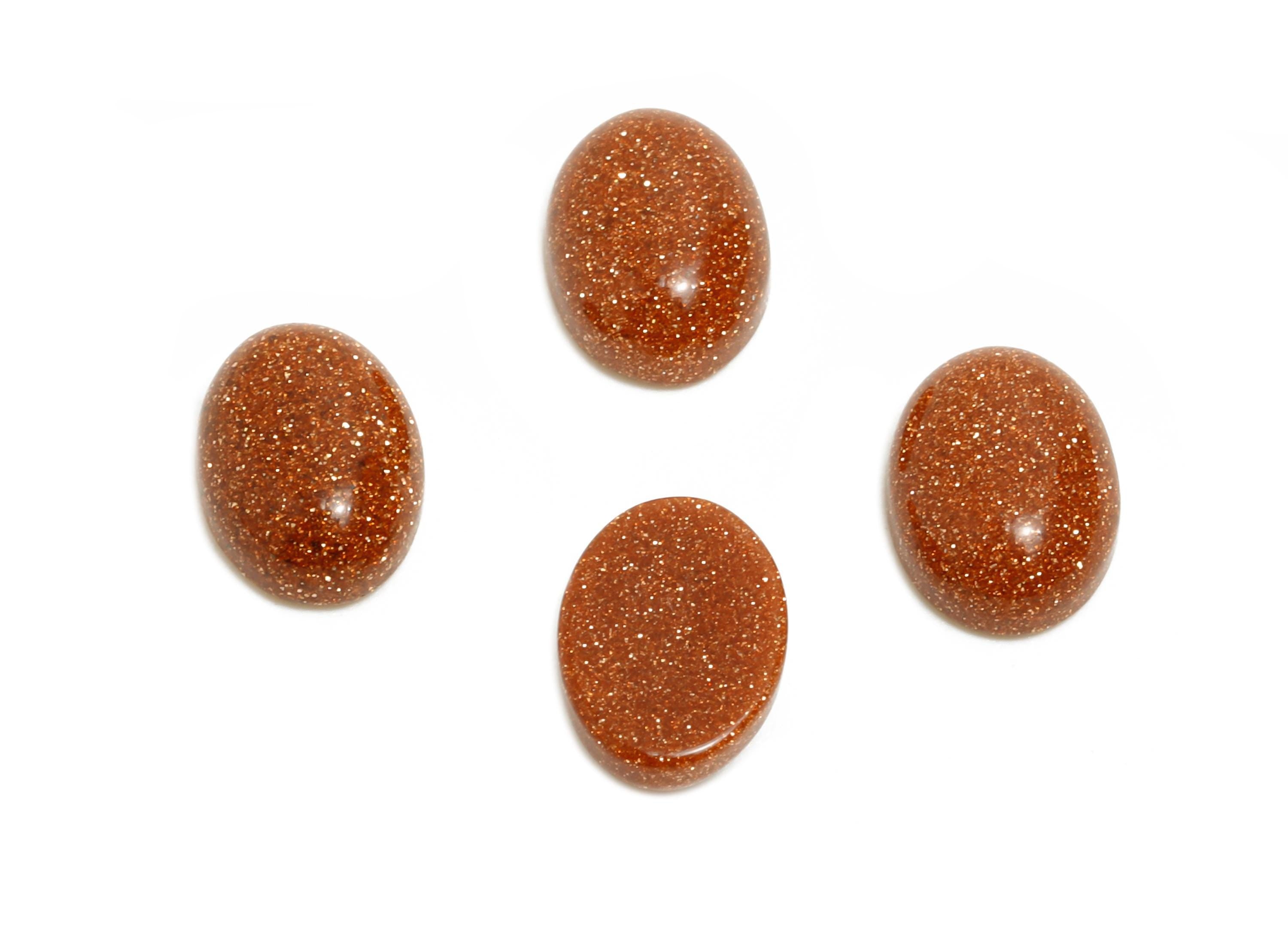 10*8mm Oval Glidstone Cabochon Stone - Sparkling Stone for Craft Jewelry Making - Handmade Gem for DIY Jewelry - Oval Healing Stone - NS3126 - DOMEDBAZAAR