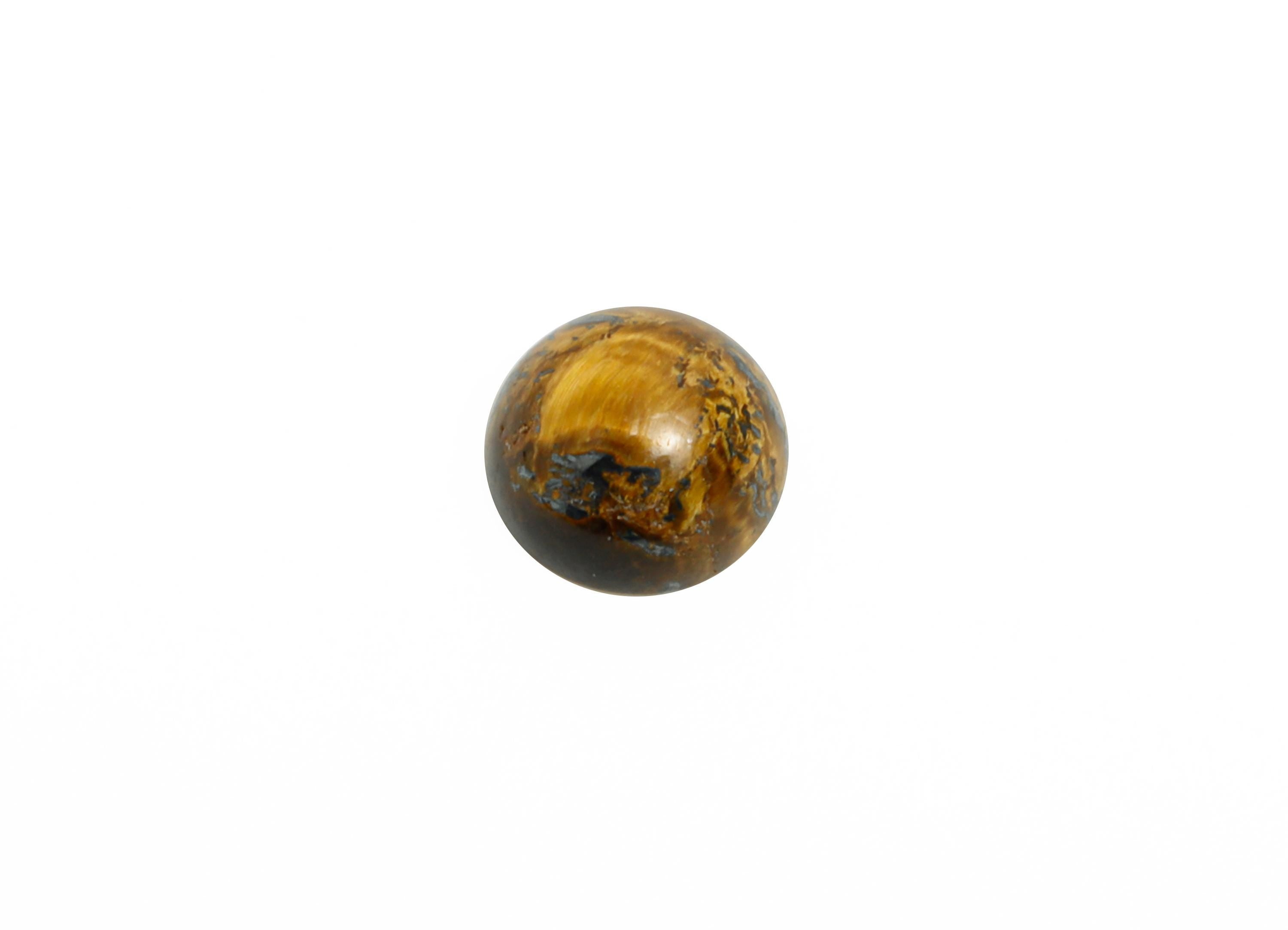 6mm Round Tigereye Cabochon - Circle Stone for Crafts Ring Making - DIY Bezel Setting Stone Jewelry Finding - Handmade Cabochon - NS3131 - DOMEDBAZAAR
