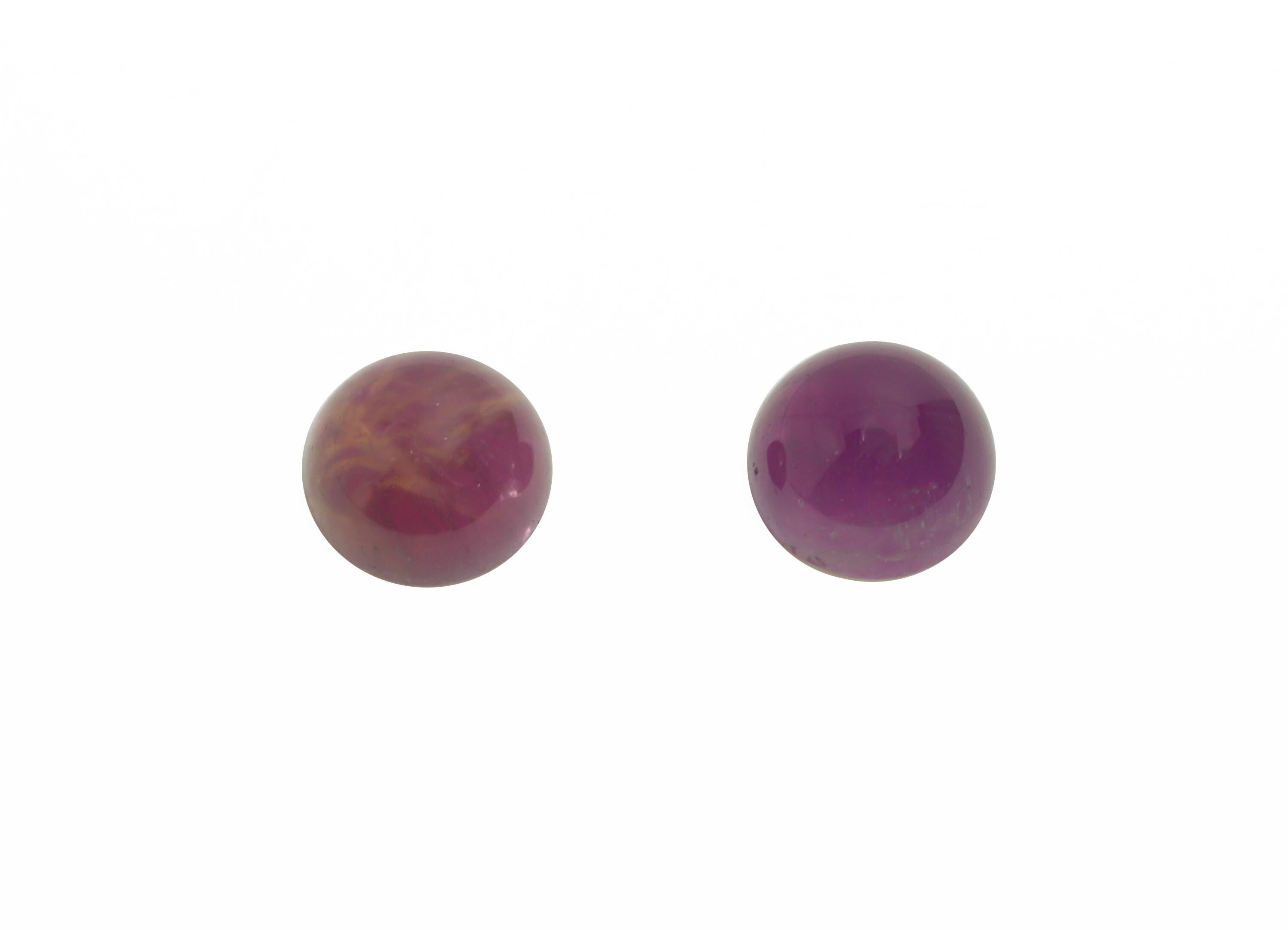 6*6mm Round Amethyst Cabochon - Circle Stone for Crafts Ring Making - DIY Bezel Setting Stone Jewelry Finding - Handmade Cabochon - NS3133 - DOMEDBAZAAR